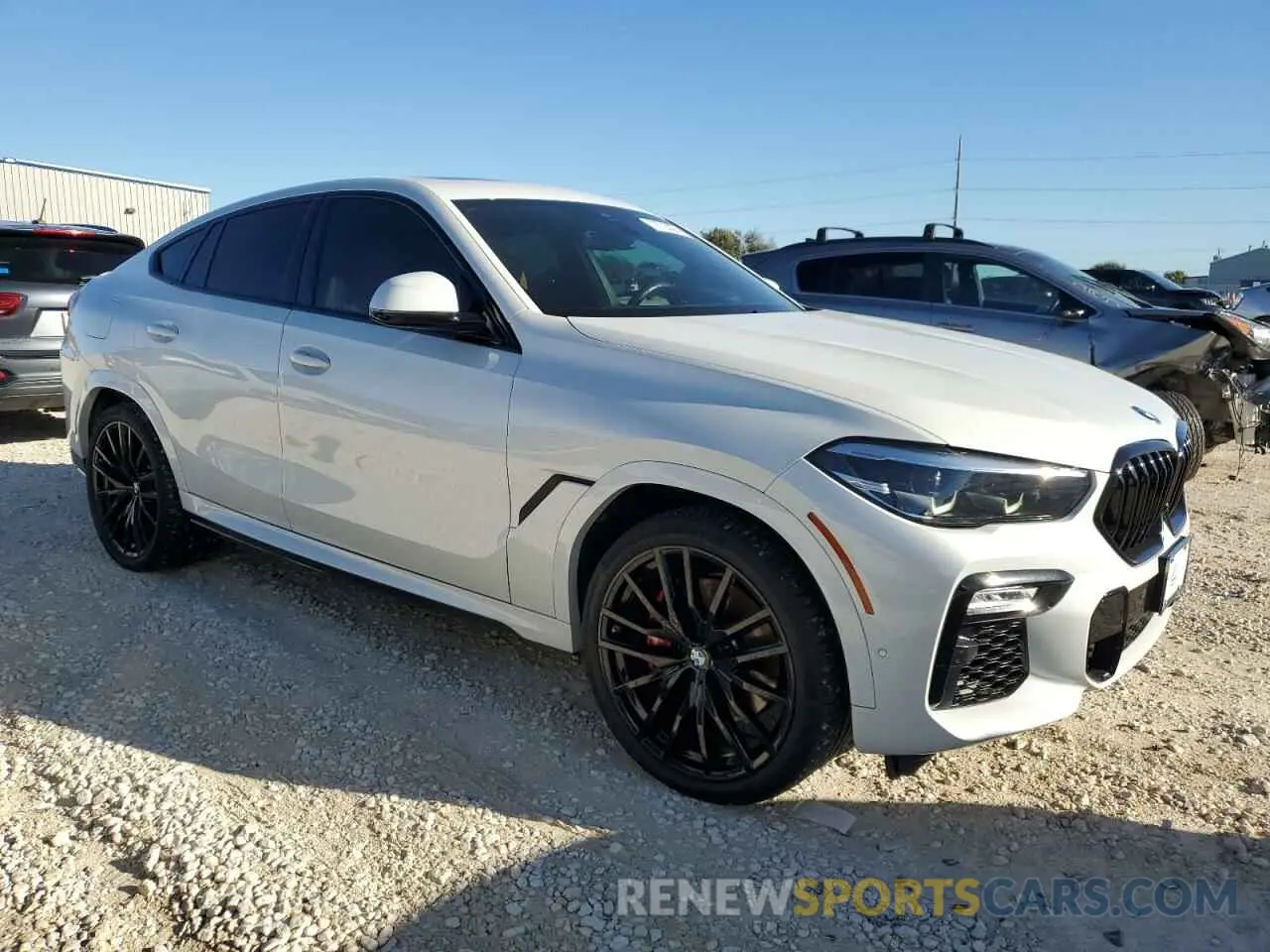 4 fotografías del automóvil dañado 5UXCY4C01M9E24444 BMW X6 2021