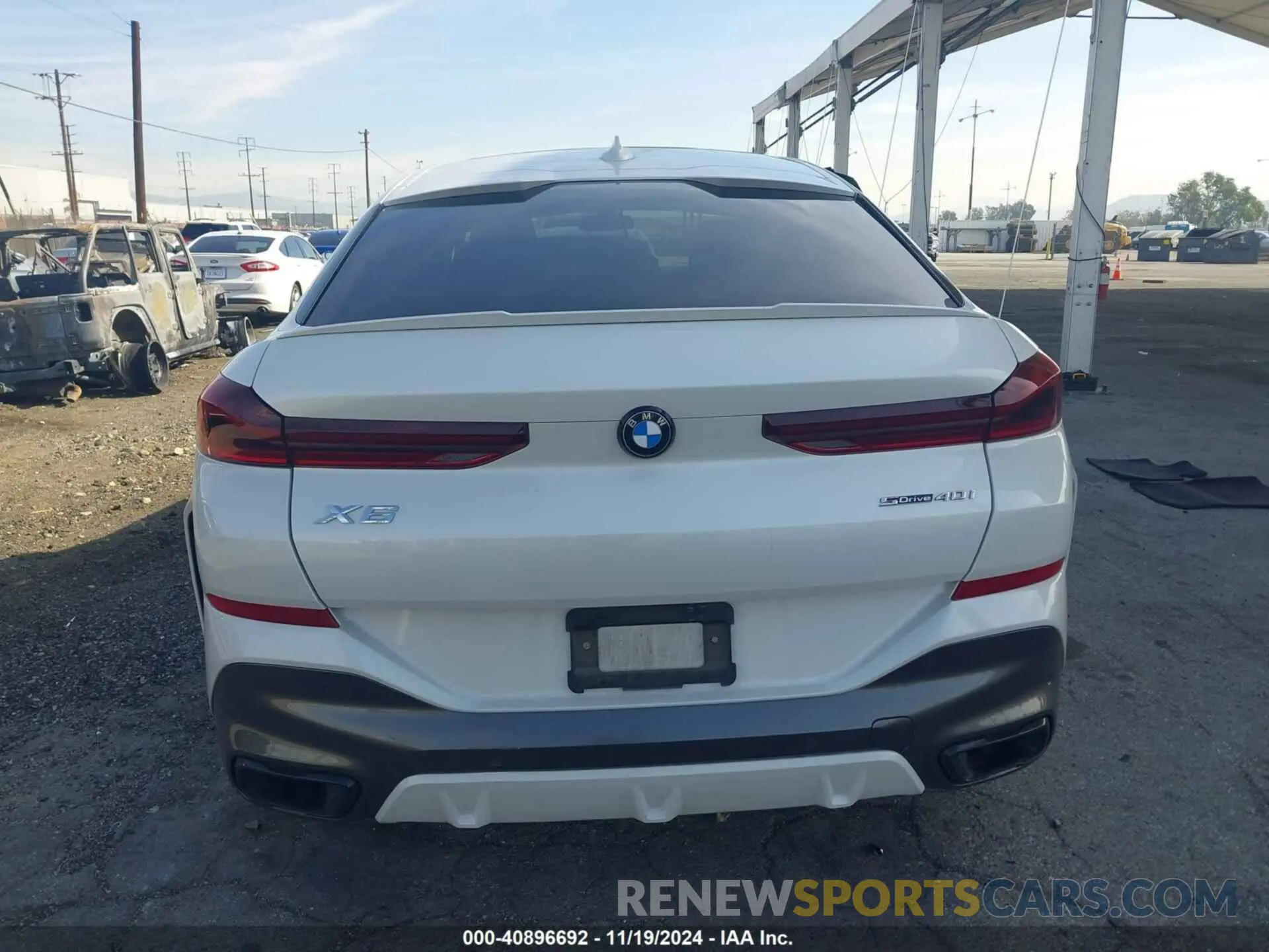 16 fotografías del automóvil dañado 5UXCY4C08M9F88208 BMW X6 2021
