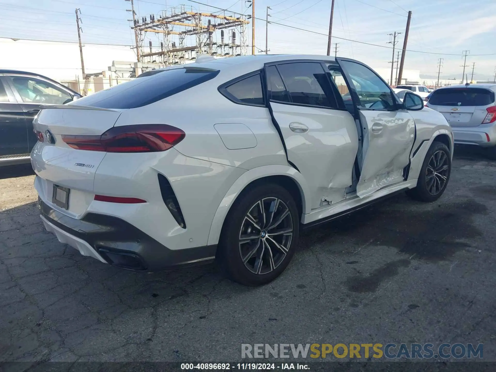 4 fotografías del automóvil dañado 5UXCY4C08M9F88208 BMW X6 2021