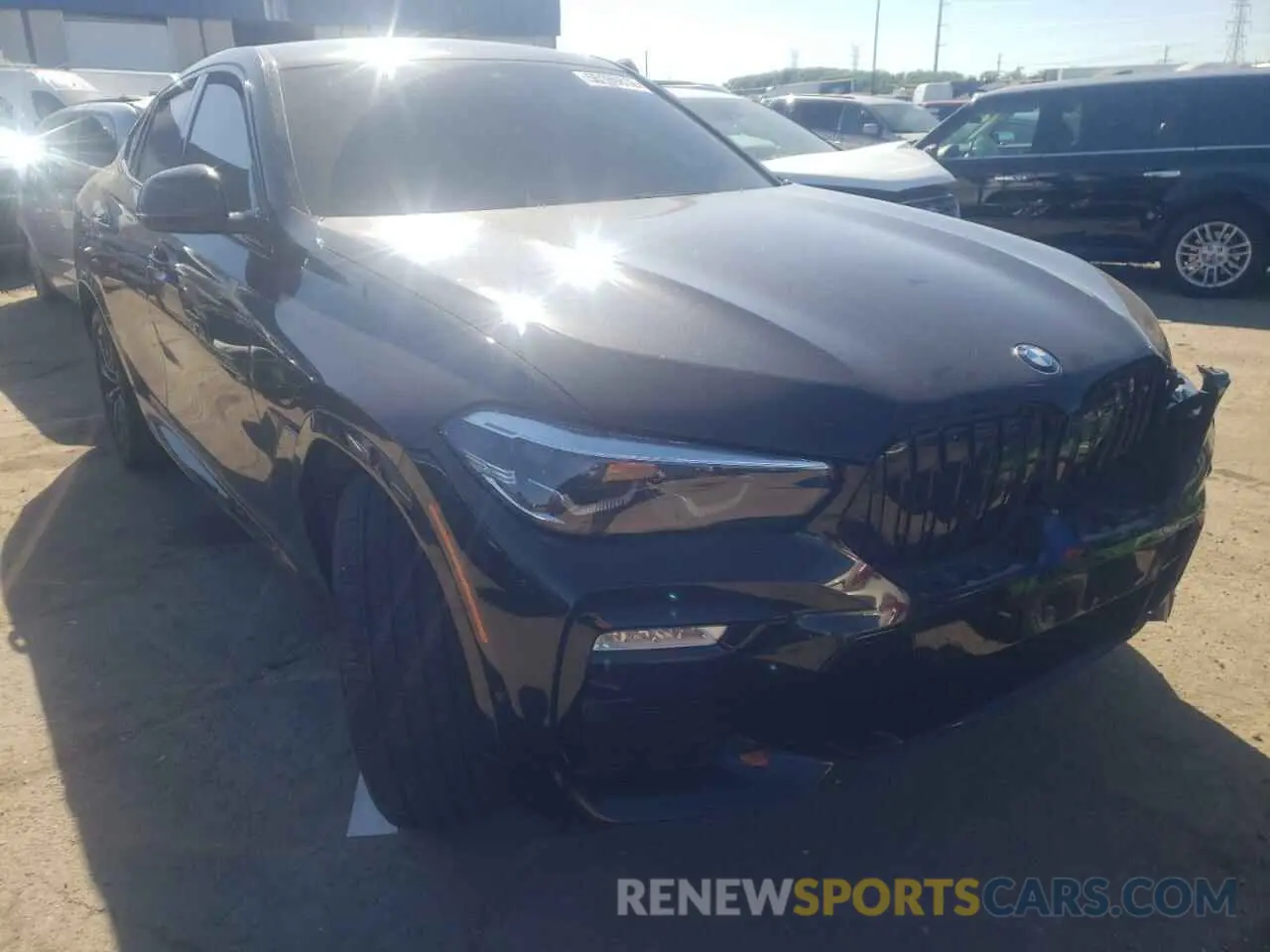 1 fotografías del automóvil dañado 5UXCY6C01M9H16378 BMW X6 2021