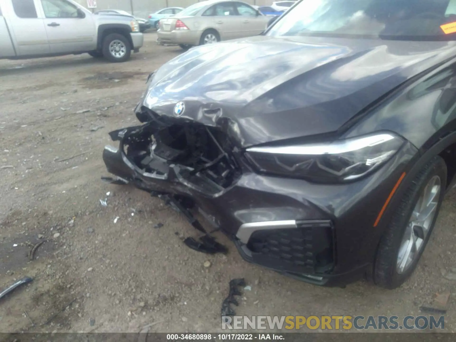 6 fotografías del automóvil dañado 5UXCY6C03M9D75114 BMW X6 2021