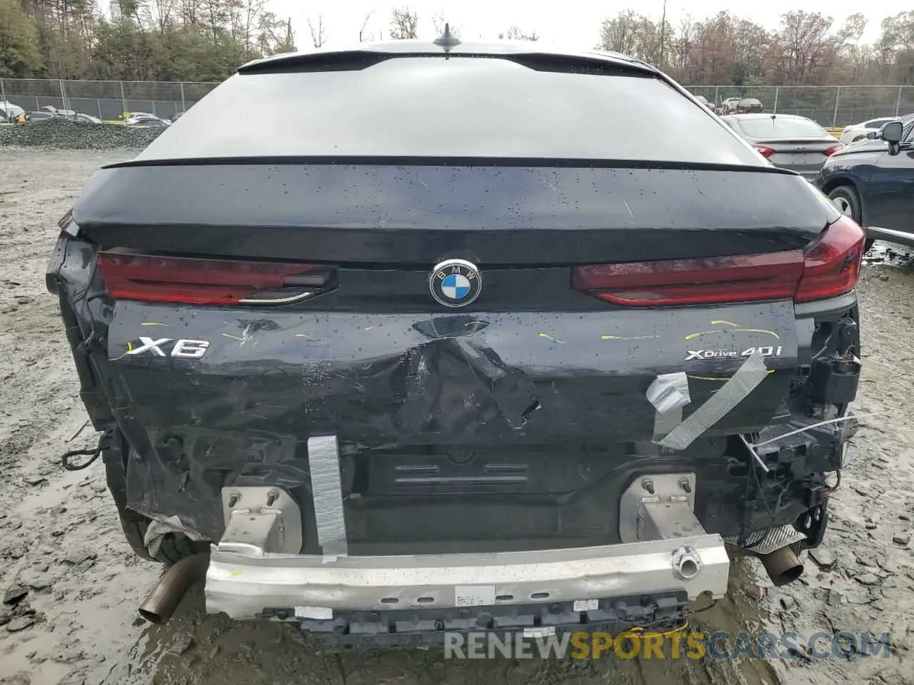 6 fotografías del automóvil dañado 5UXCY6C05M9G89833 BMW X6 2021