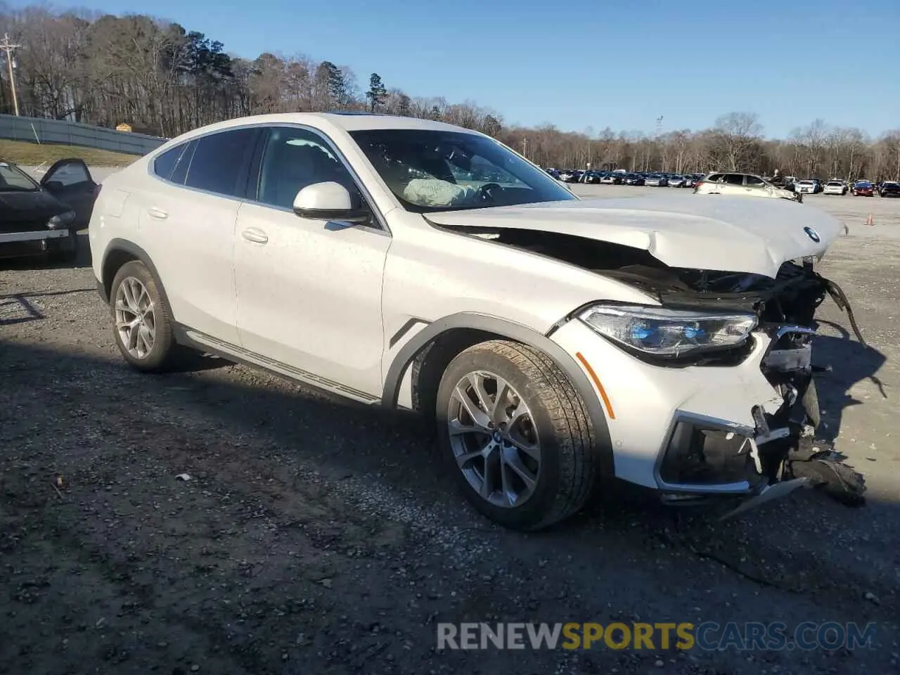 4 fotografías del automóvil dañado 5UXCY6C08M9E54309 BMW X6 2021