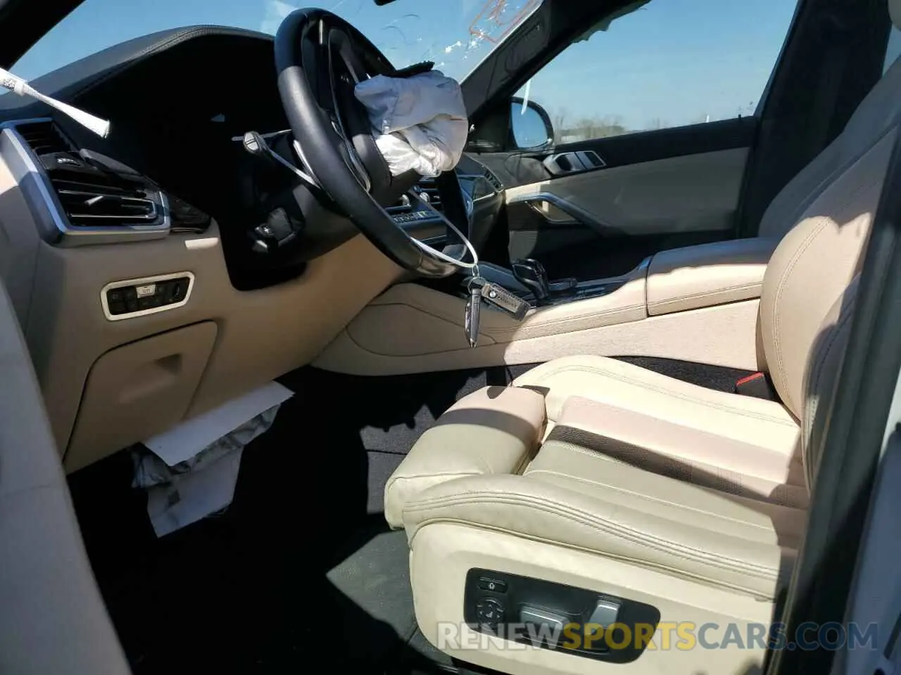 7 fotografías del automóvil dañado 5UXCY6C08M9E54309 BMW X6 2021