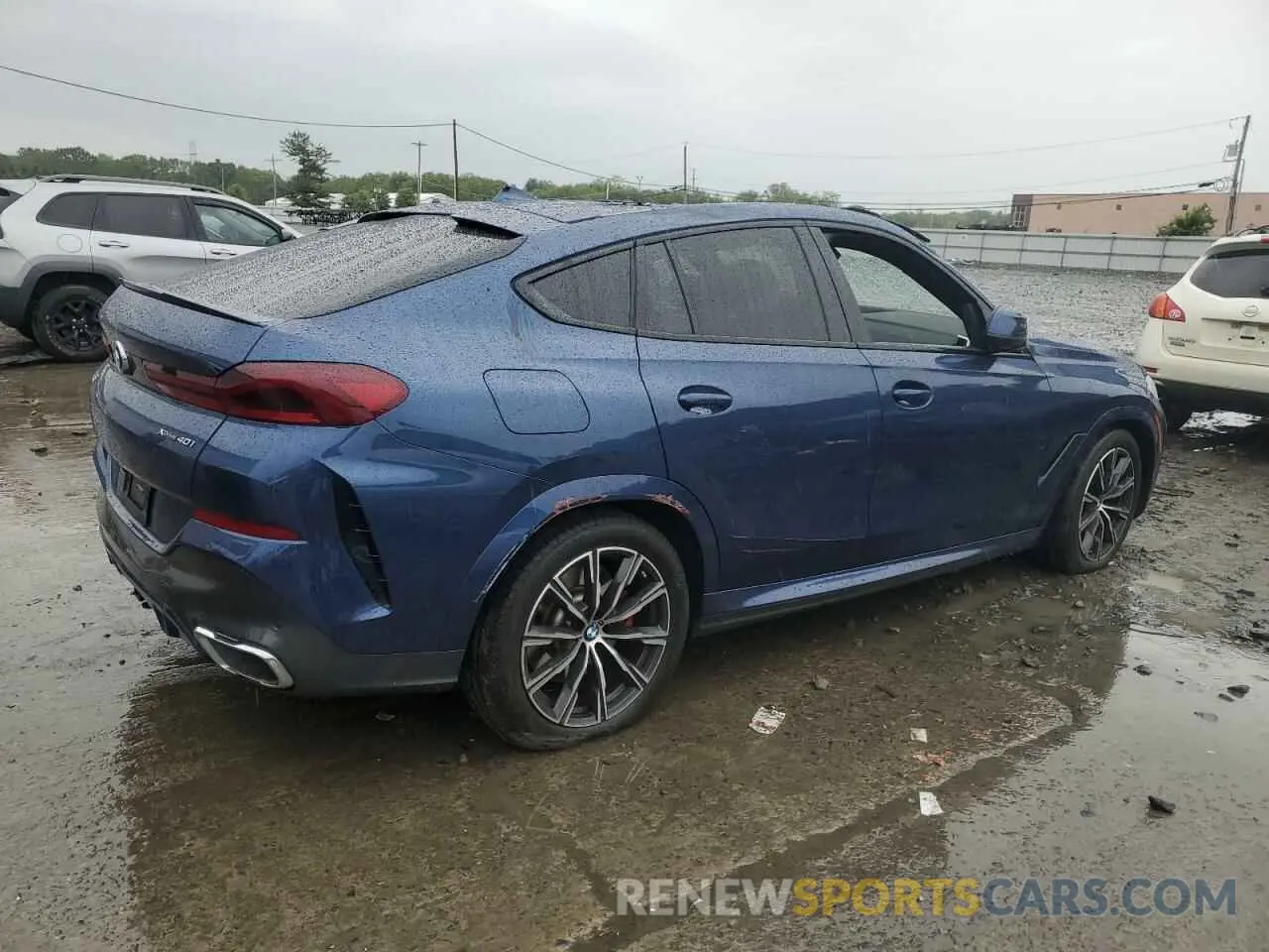 3 fotografías del automóvil dañado 5UXCY6C09M9E75105 BMW X6 2021