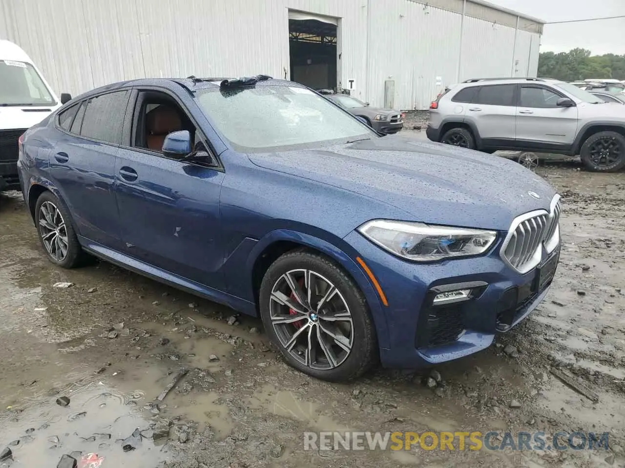 4 fotografías del automóvil dañado 5UXCY6C09M9E75105 BMW X6 2021