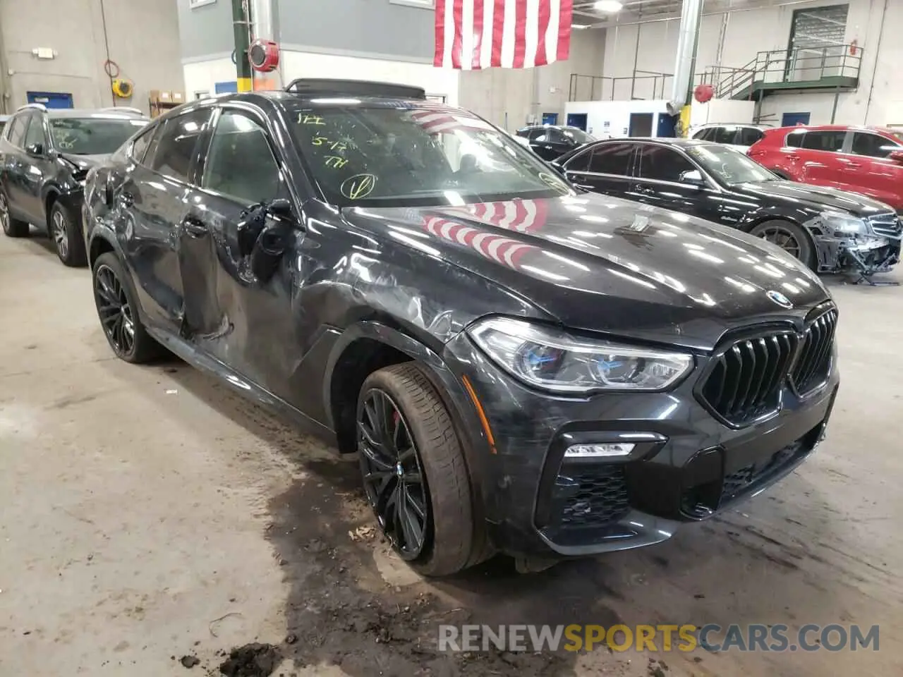 1 fotografías del automóvil dañado 5UXCY8C00M9H53367 BMW X6 2021