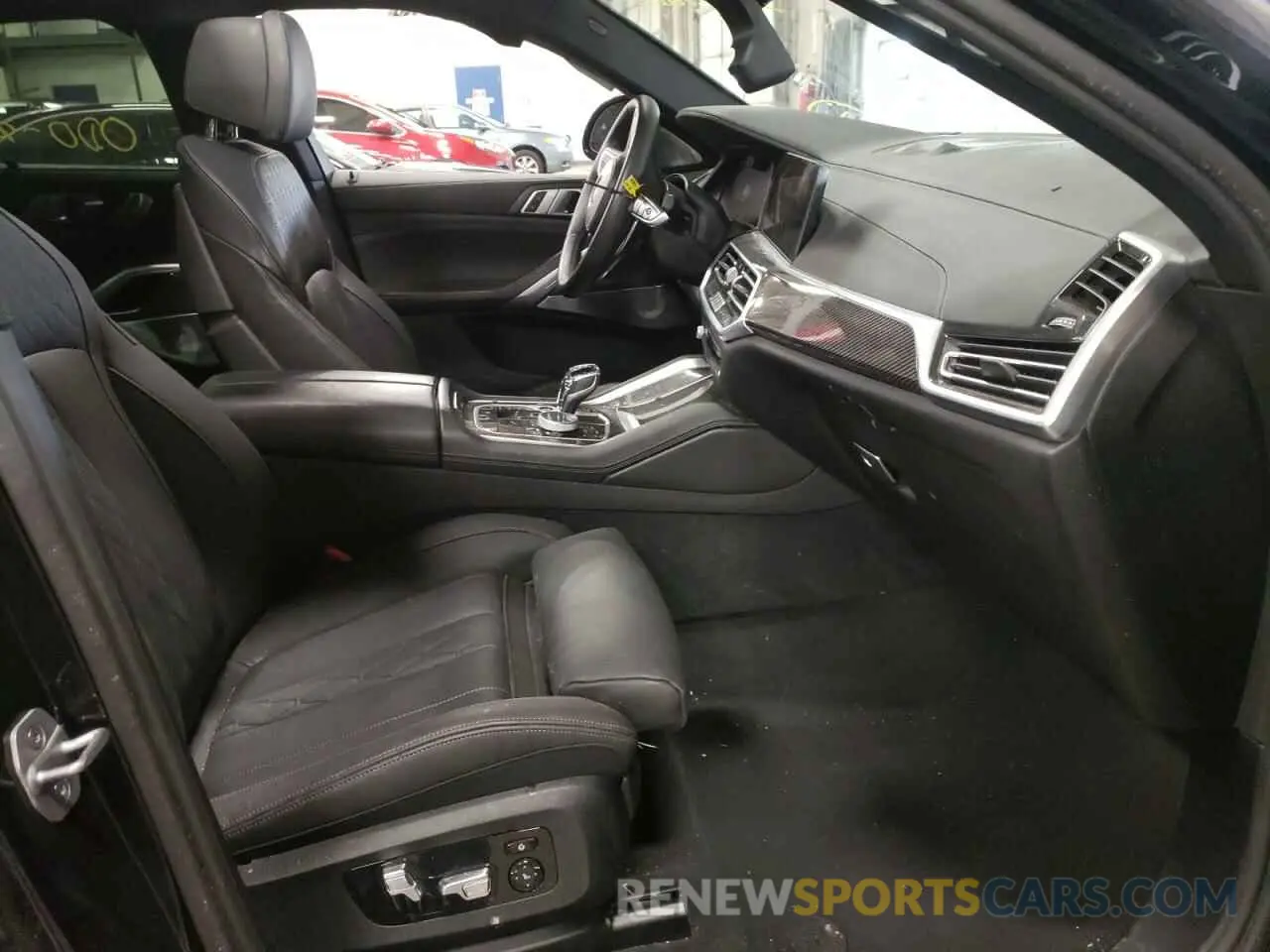 5 fotografías del automóvil dañado 5UXCY8C00M9H53367 BMW X6 2021