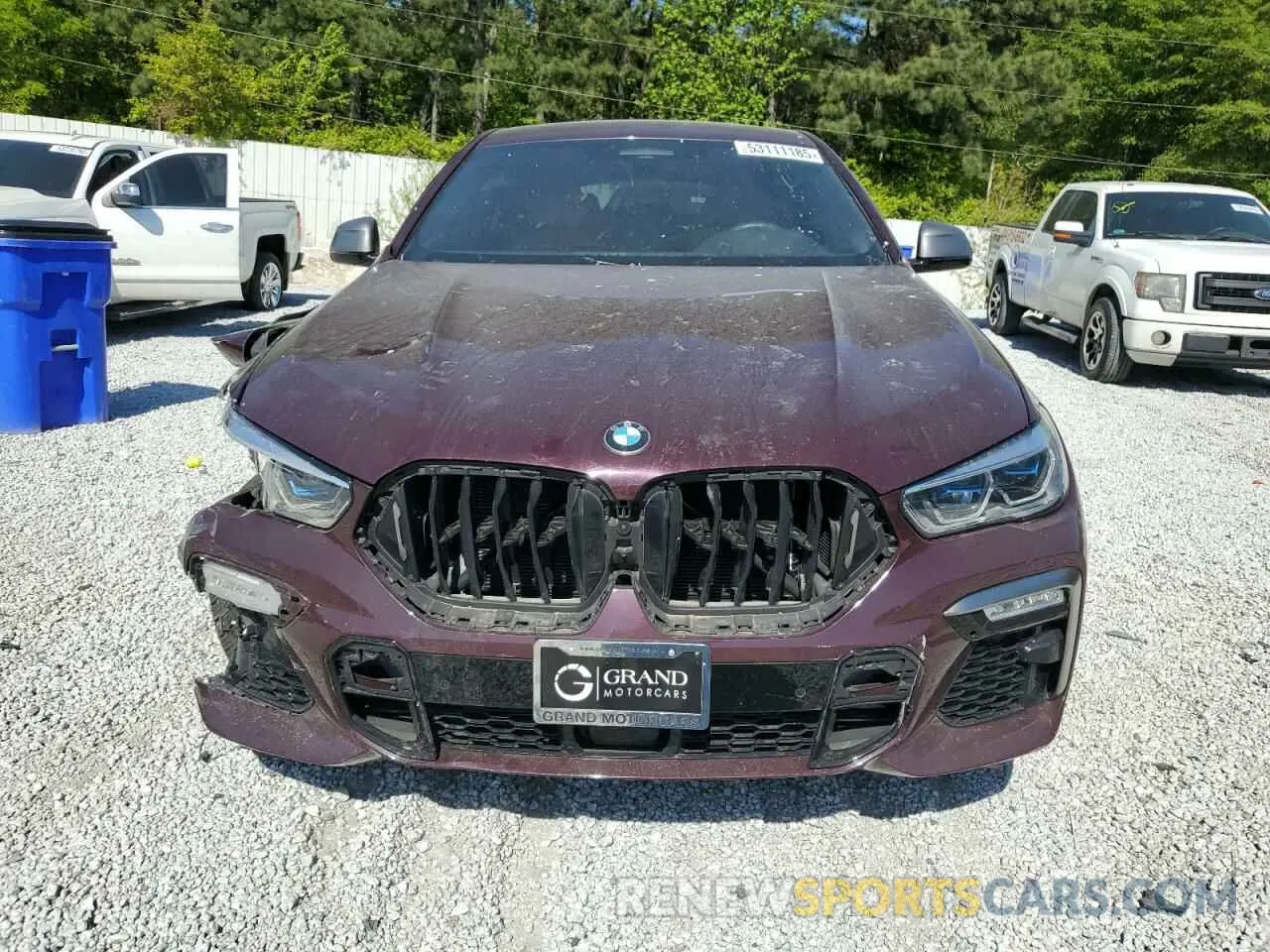 5 fotografías del automóvil dañado 5UXCY8C0XM9G19675 BMW X6 2021