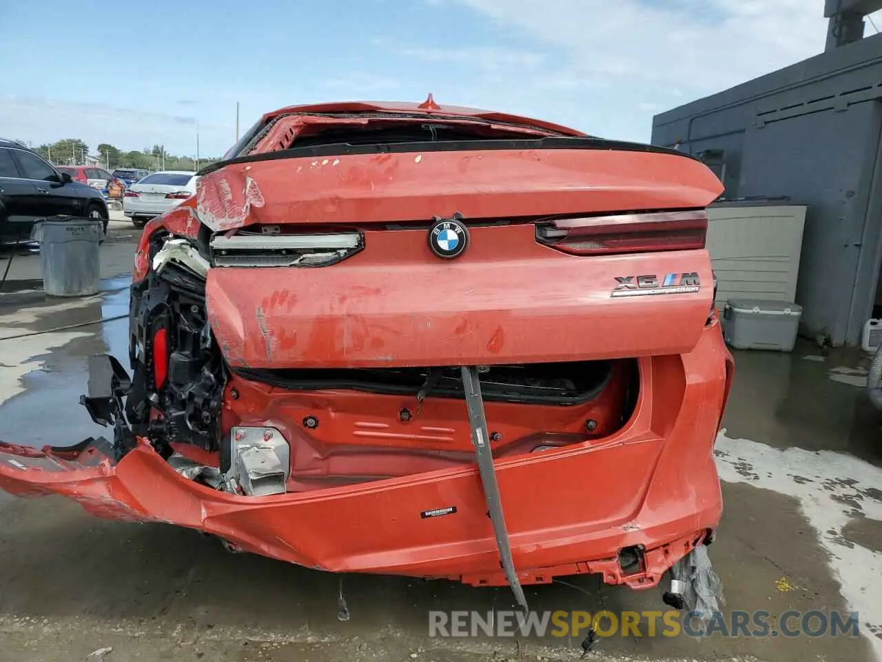 6 fotografías del automóvil dañado 5YMCY0C0XM9H79257 BMW X6 2021