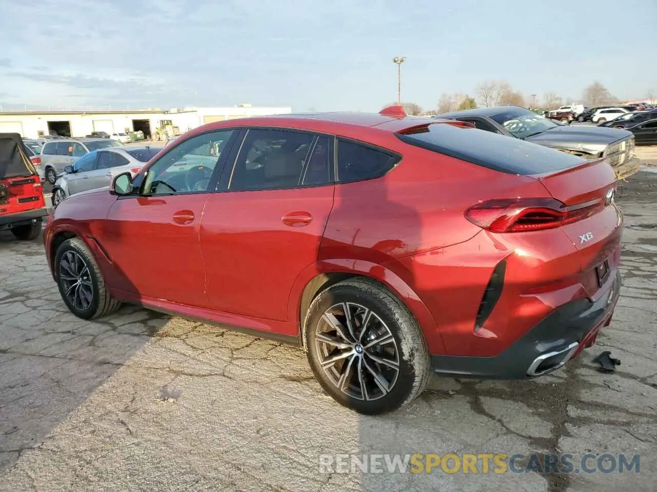 2 fotografías del automóvil dañado 5UXCY6C00N9K08840 BMW X6 2022