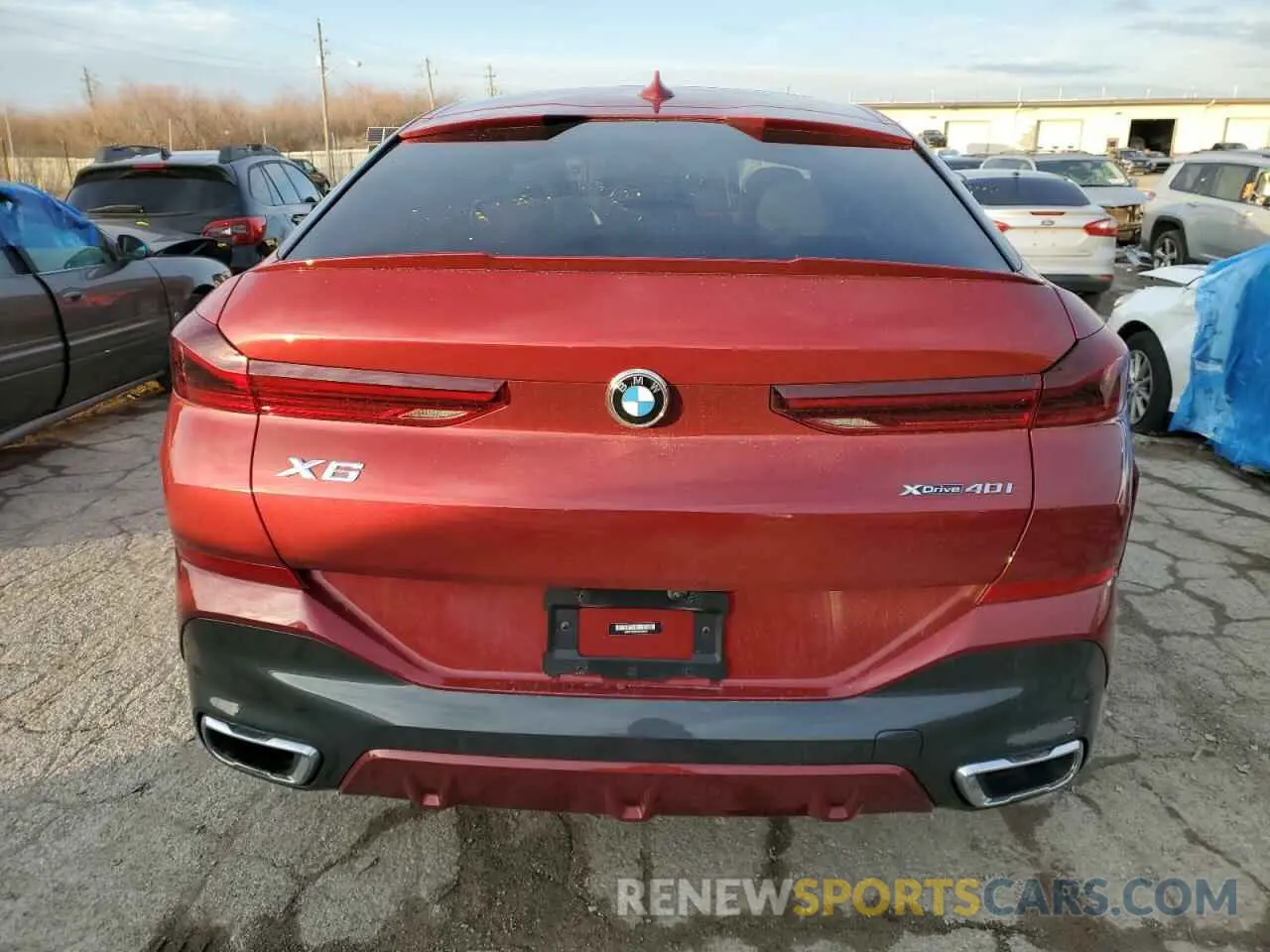 6 fotografías del automóvil dañado 5UXCY6C00N9K08840 BMW X6 2022