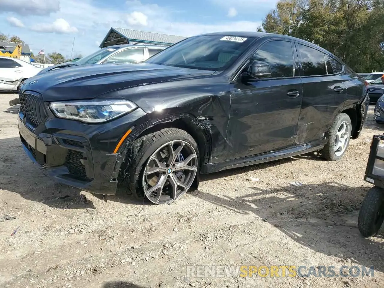 1 fotografías del automóvil dañado 5UXCY6C01N9K49185 BMW X6 2022