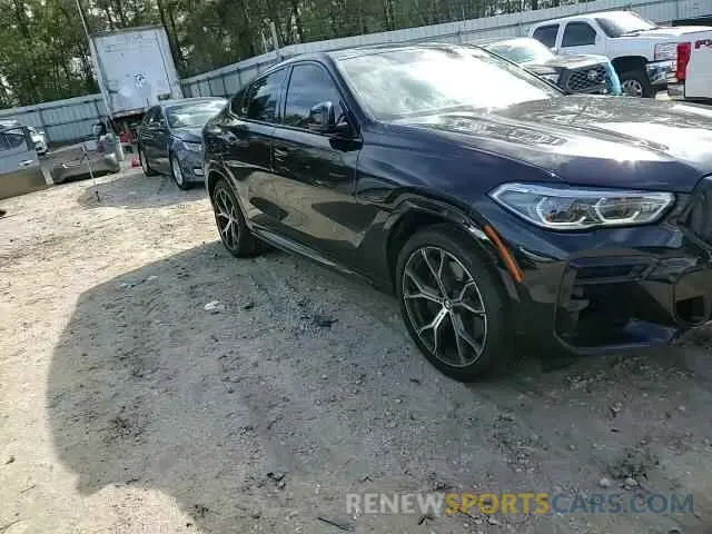 12 fotografías del automóvil dañado 5UXCY6C01N9K49185 BMW X6 2022