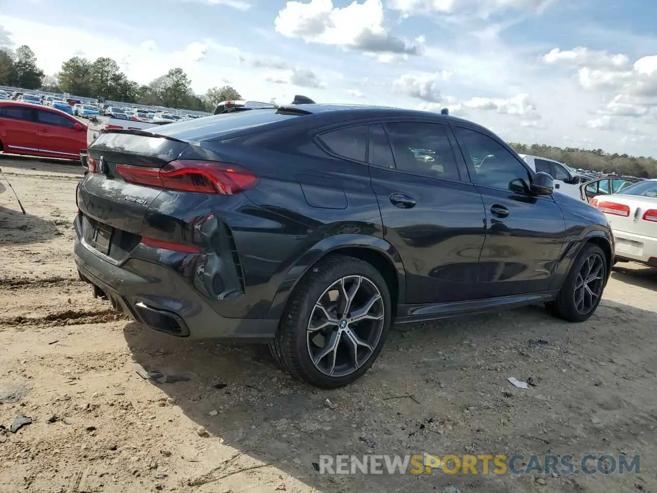 3 fotografías del automóvil dañado 5UXCY6C01N9K49185 BMW X6 2022