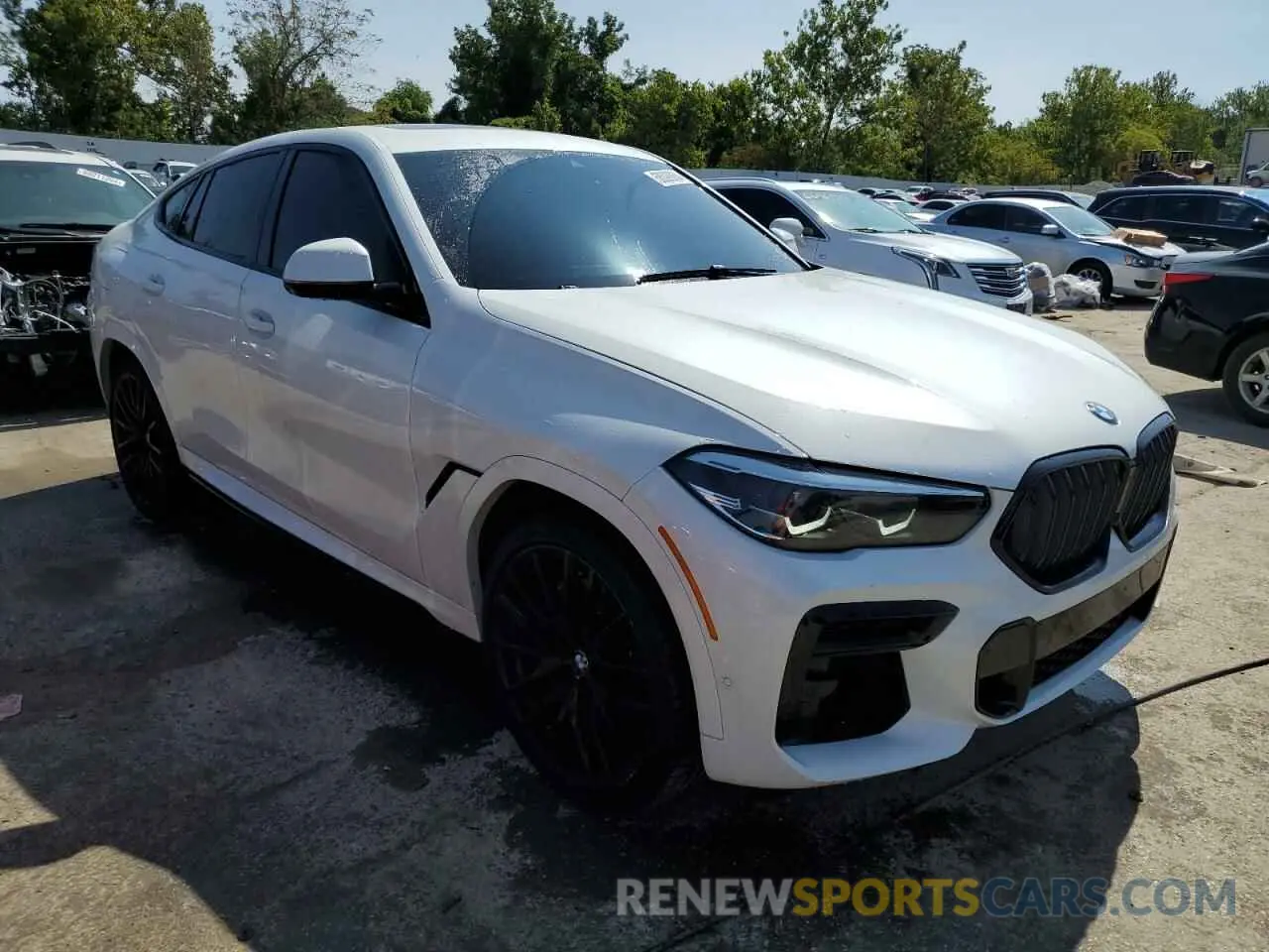 4 fotografías del automóvil dañado 5UXCY6C03N9L82224 BMW X6 2022
