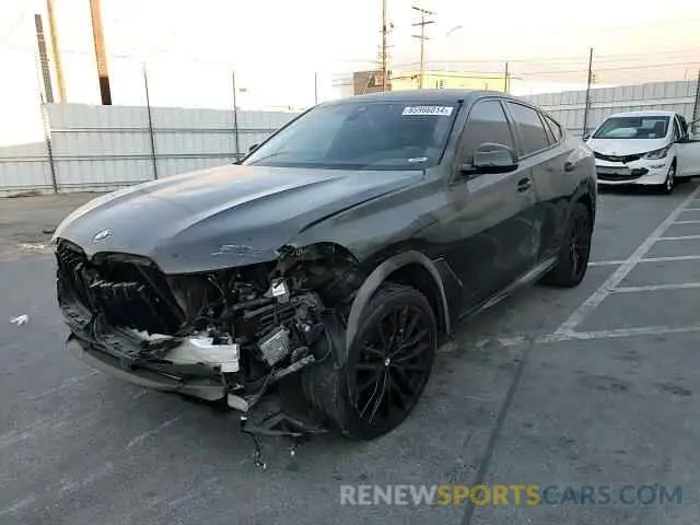 12 fotografías del automóvil dañado 5UXCY6C06N9J33688 BMW X6 2022