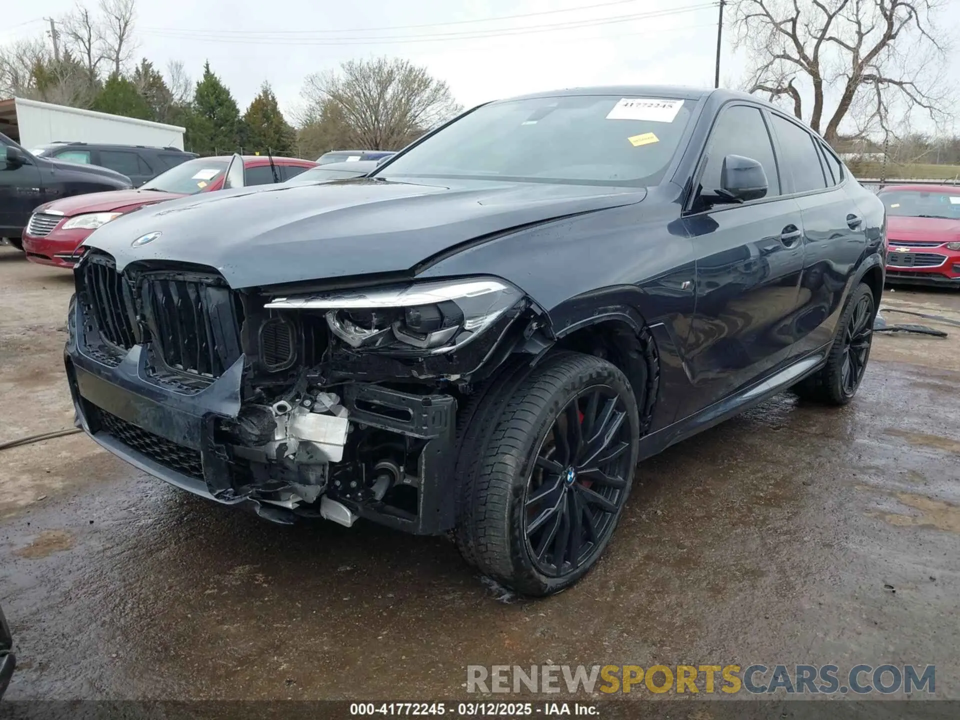 2 fotografías del automóvil dañado 5UXCY6C08N9N30013 BMW X6 2022