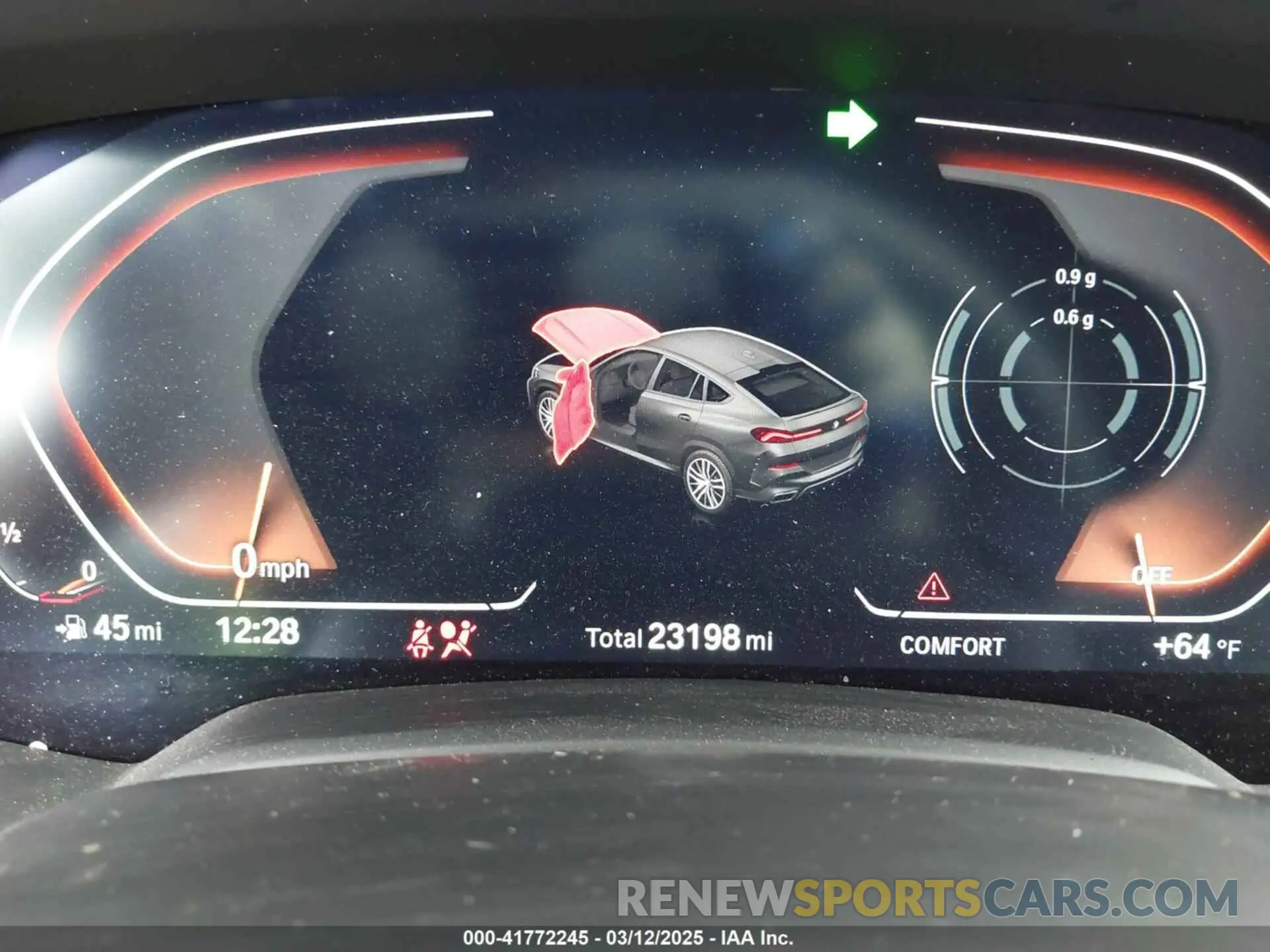 7 fotografías del automóvil dañado 5UXCY6C08N9N30013 BMW X6 2022