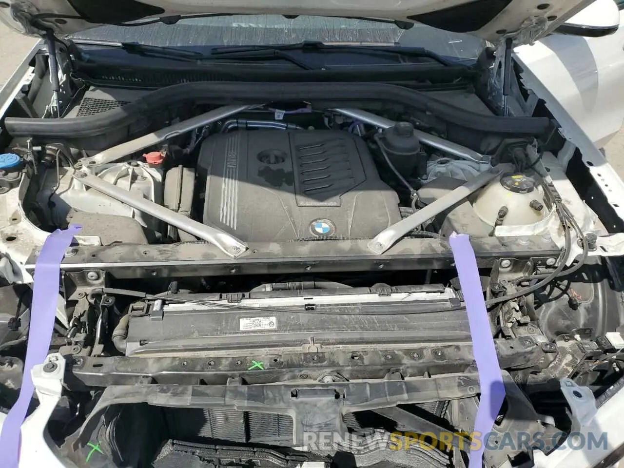12 fotografías del automóvil dañado 5UXCY6C0XN9K78927 BMW X6 2022