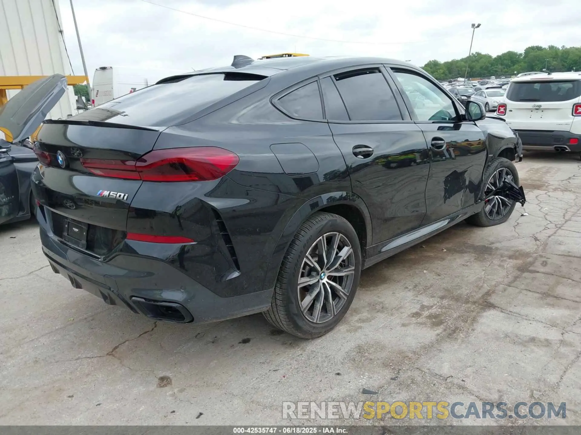 4 fotografías del automóvil dañado 5UXCY8C02N9K87407 BMW X6 2022