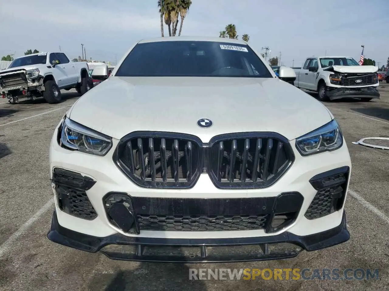 5 fotografías del automóvil dañado 5UXCY8C03N9K22484 BMW X6 2022