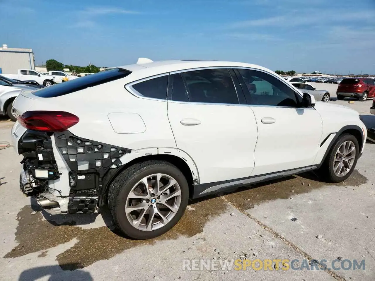3 fotografías del automóvil dañado 5UXCY6C00P9N44197 BMW X6 2023