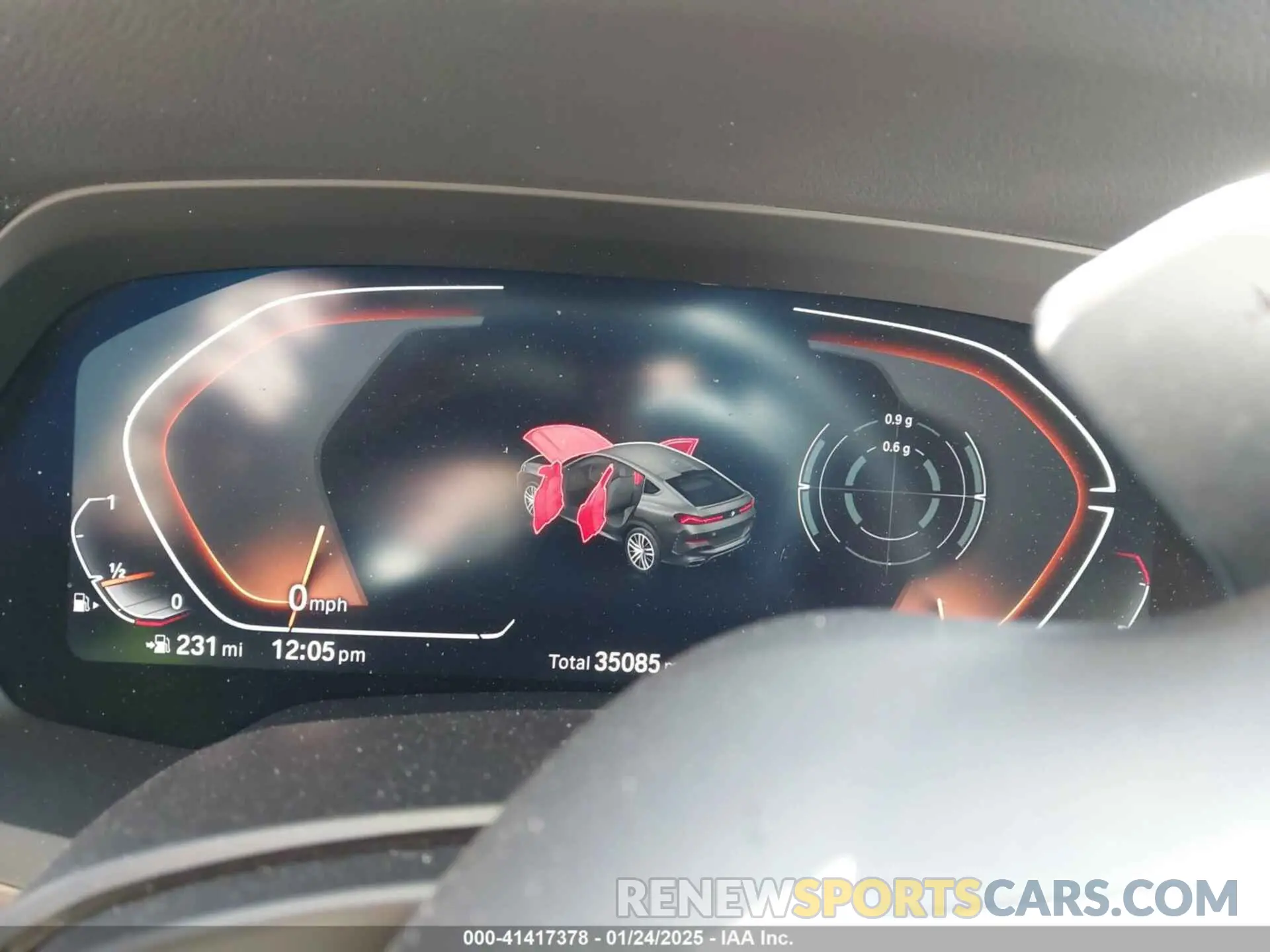 7 fotografías del automóvil dañado 5UXCY6C00P9N46581 BMW X6 2023