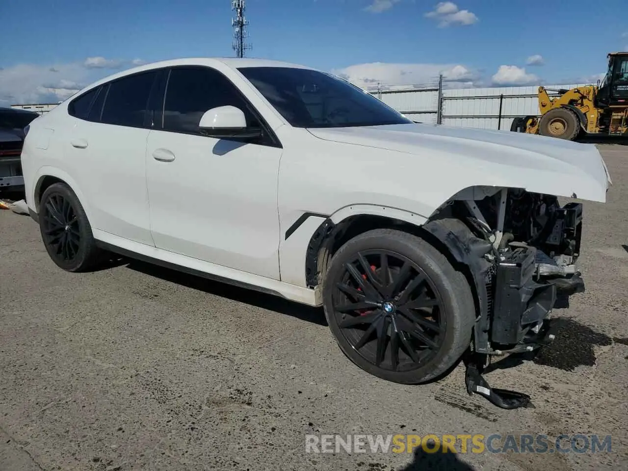 4 fotografías del automóvil dañado 5UXCY6C04P9P49005 BMW X6 2023