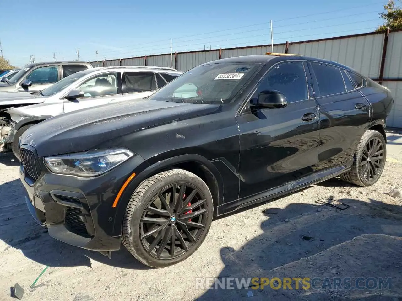 1 fotografías del automóvil dañado 5UXCY6C06P9N44544 BMW X6 2023