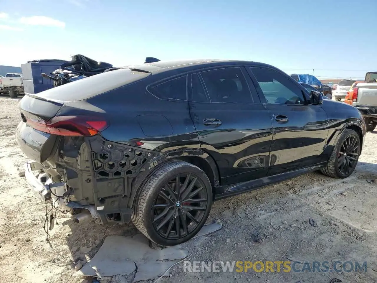 3 fotografías del automóvil dañado 5UXCY6C06P9N44544 BMW X6 2023
