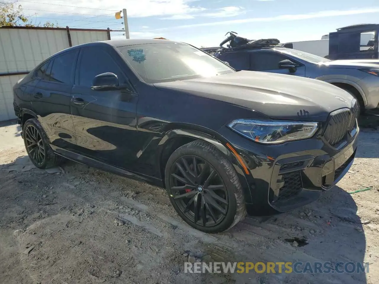 4 fotografías del automóvil dañado 5UXCY6C06P9N44544 BMW X6 2023
