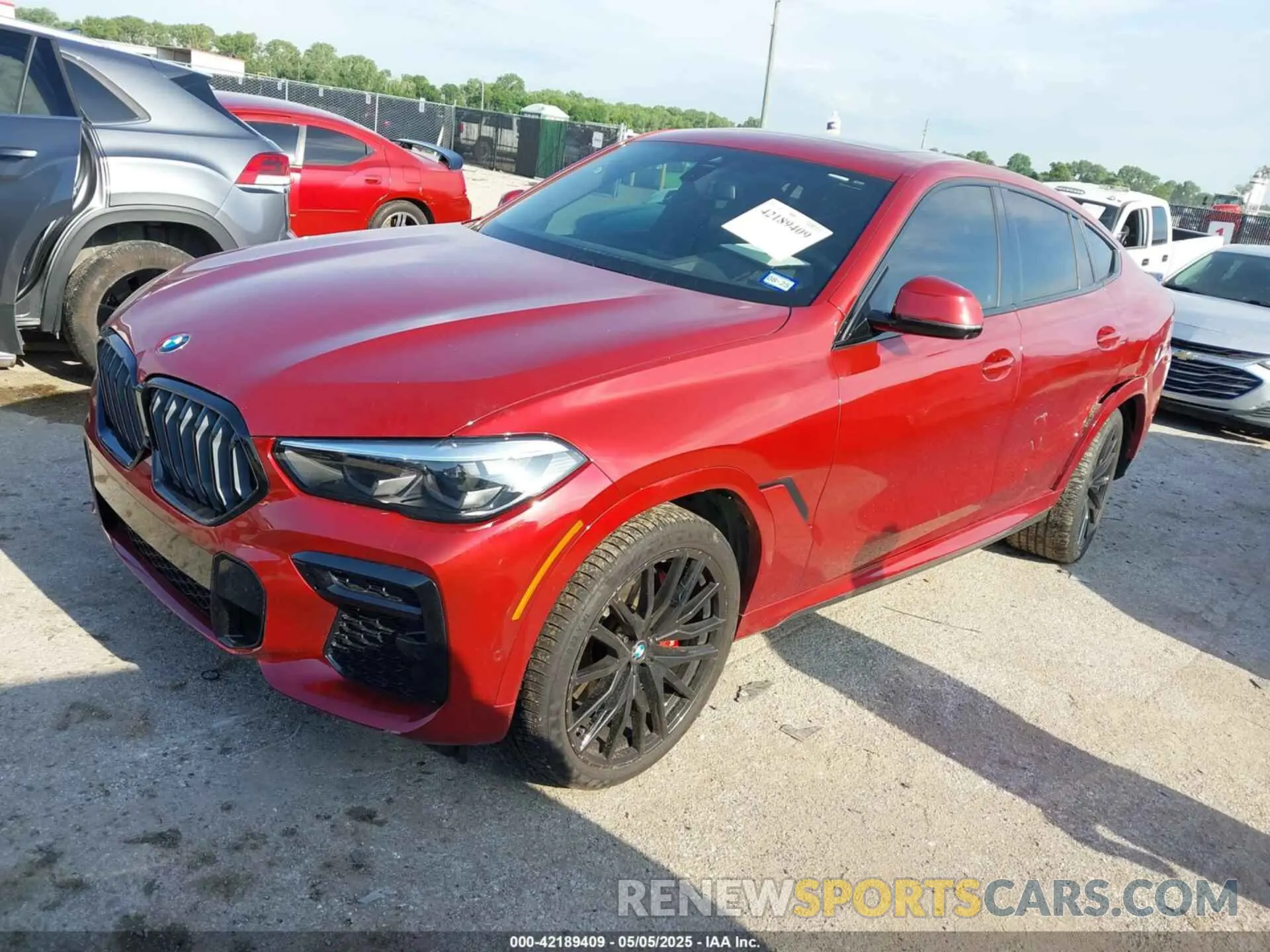 2 fotografías del automóvil dañado 5UXCY6C07P9N62566 BMW X6 2023