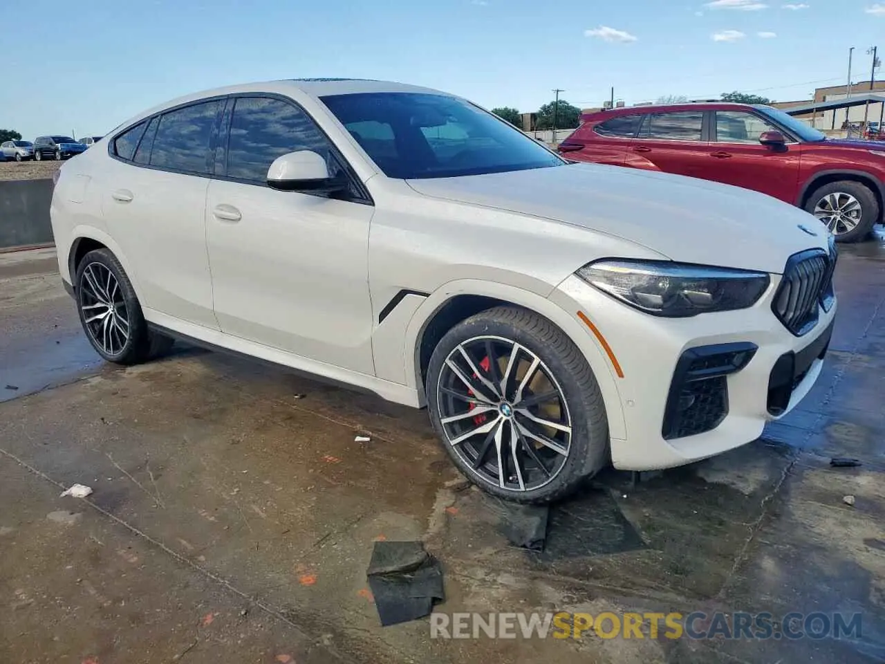 4 fotografías del automóvil dañado 5UXCY6C08P9N43749 BMW X6 2023