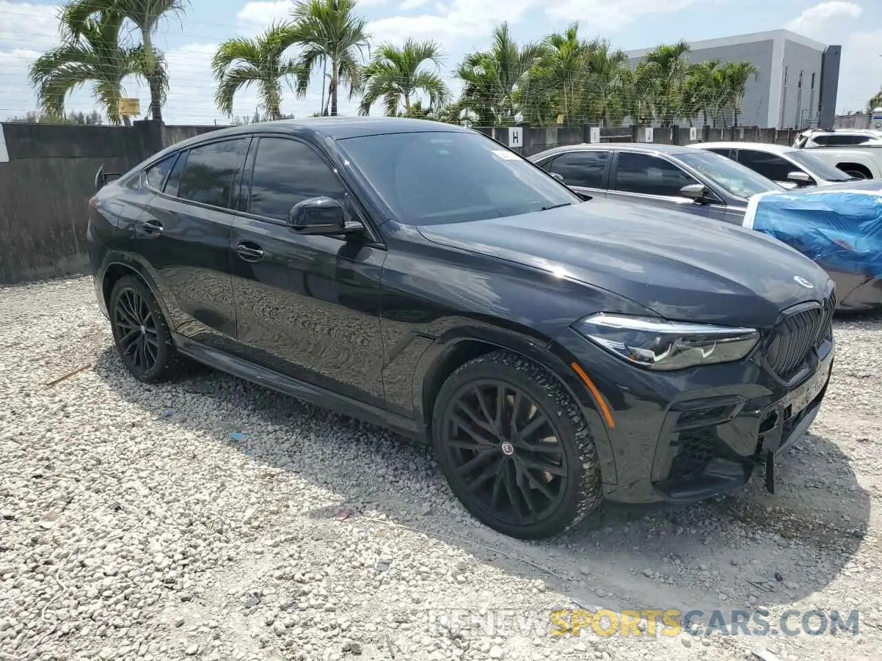 4 fotografías del automóvil dañado 5UXCY8C02P9P48141 BMW X6 2023