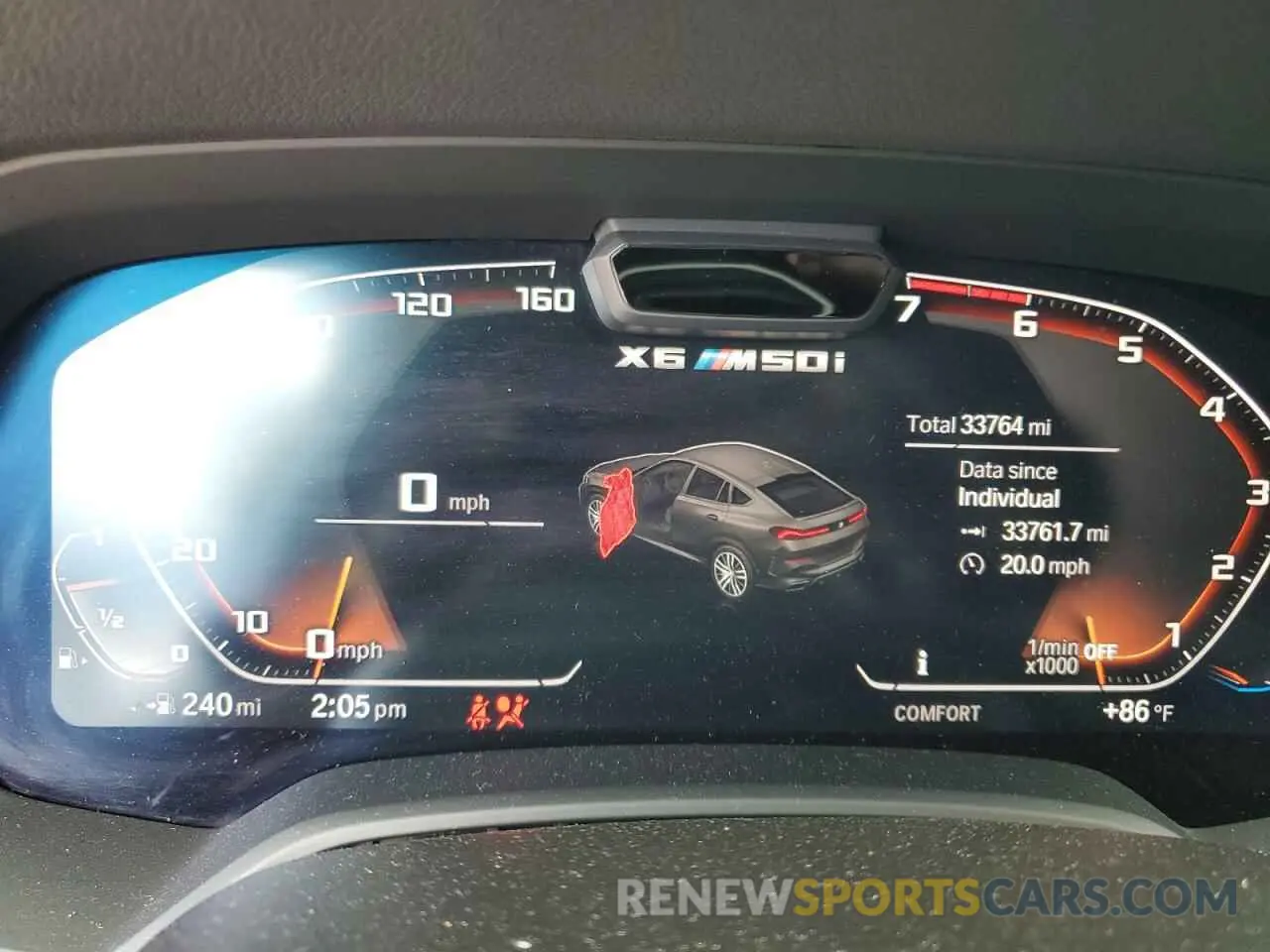 9 fotografías del automóvil dañado 5UXCY8C02P9P48141 BMW X6 2023
