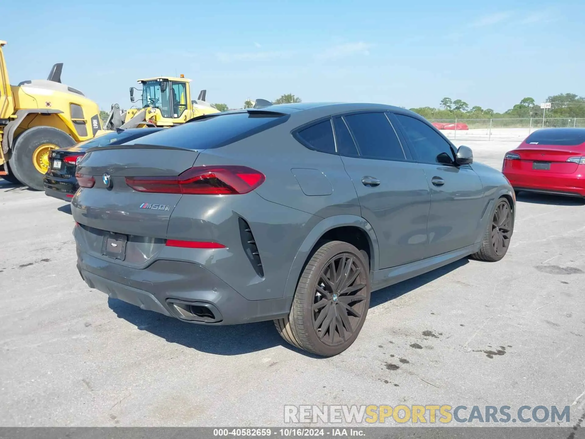 4 fotografías del automóvil dañado 5UXCY8C07P9N44130 BMW X6 2023