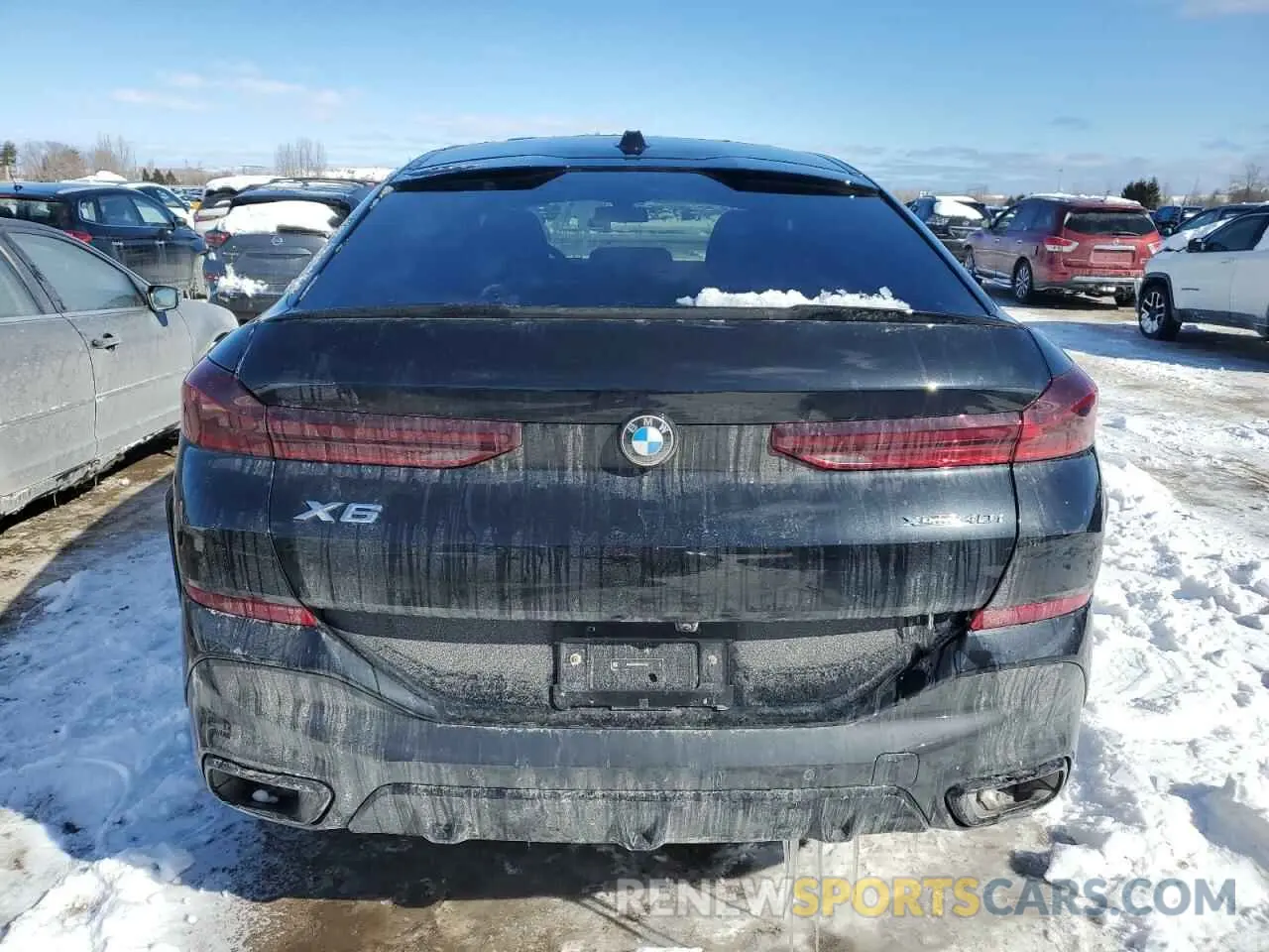 6 fotografías del automóvil dañado 5UX33EX07R9V36426 BMW X6 2024
