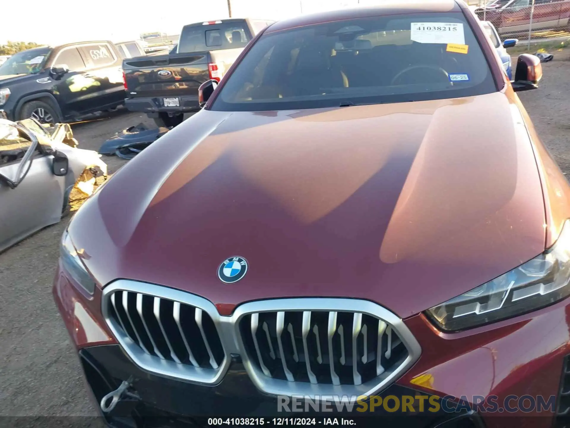 6 fotografías del automóvil dañado 5UX33EX08R9U76656 BMW X6 2024