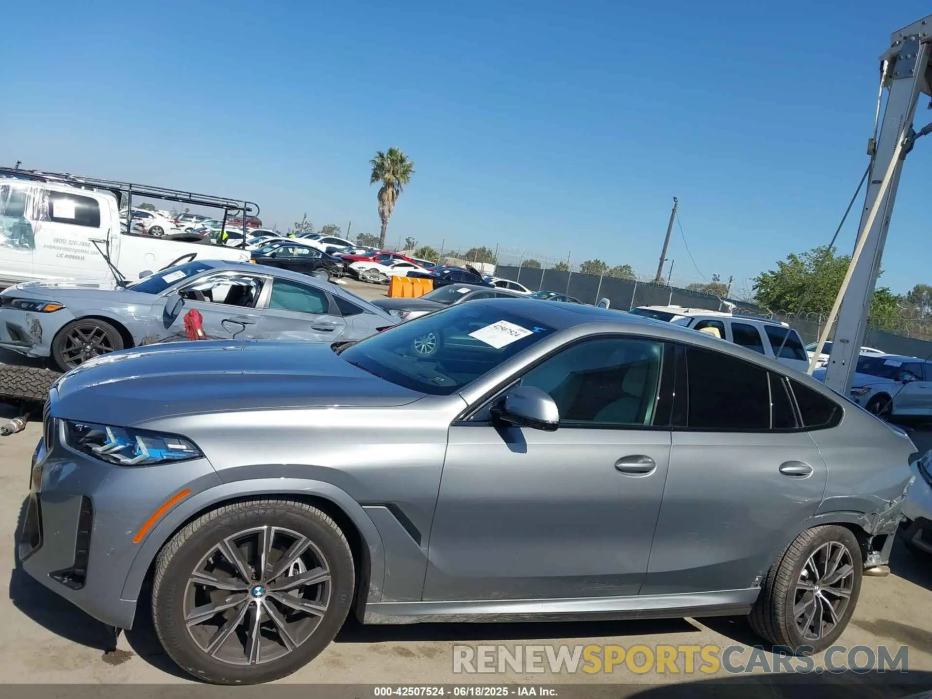 15 fotografías del automóvil dañado 5UX33EX00S9W50886 BMW X6 2025