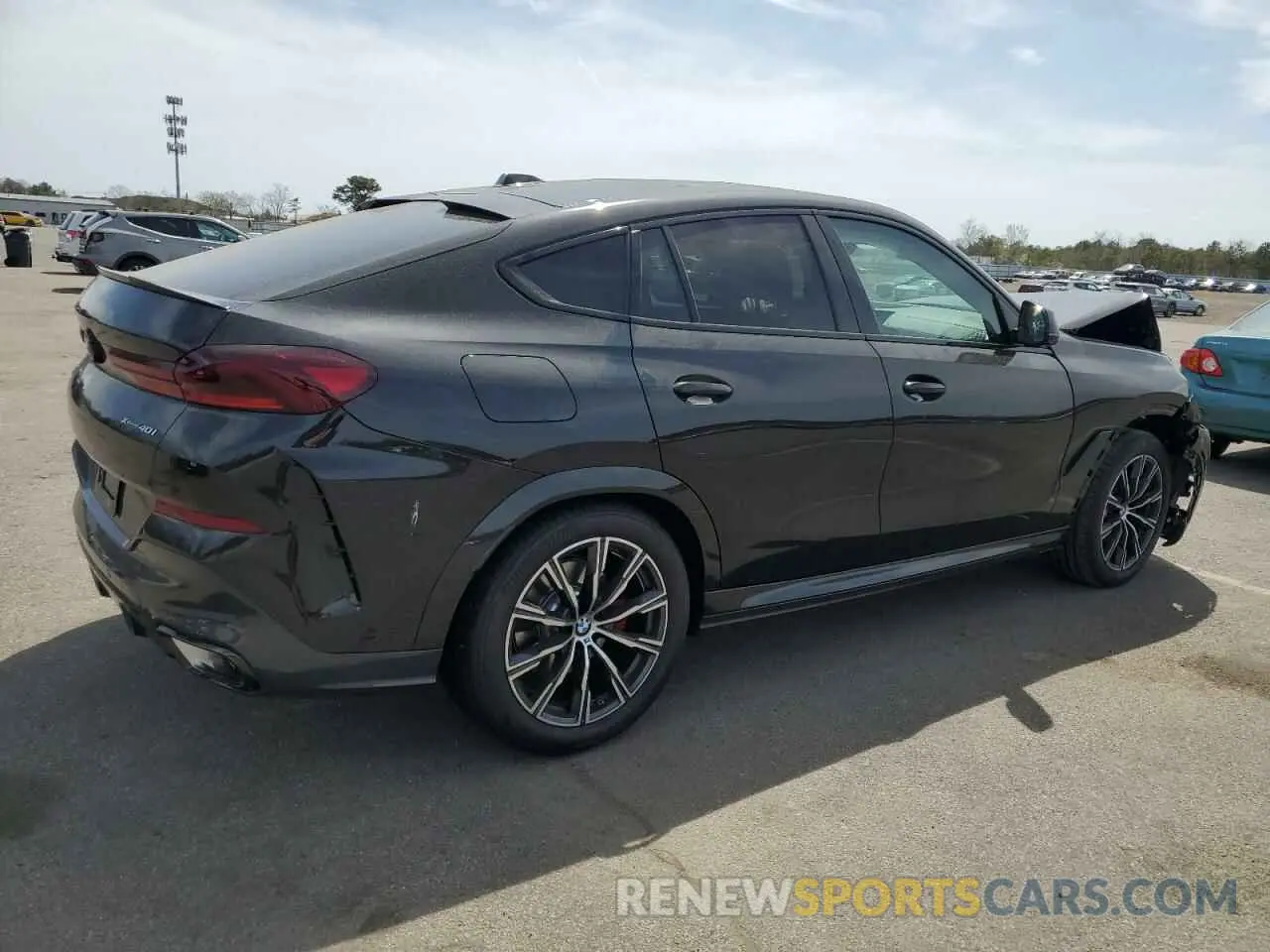 3 fotografías del automóvil dañado 5UX33EX05S9Z28763 BMW X6 2025