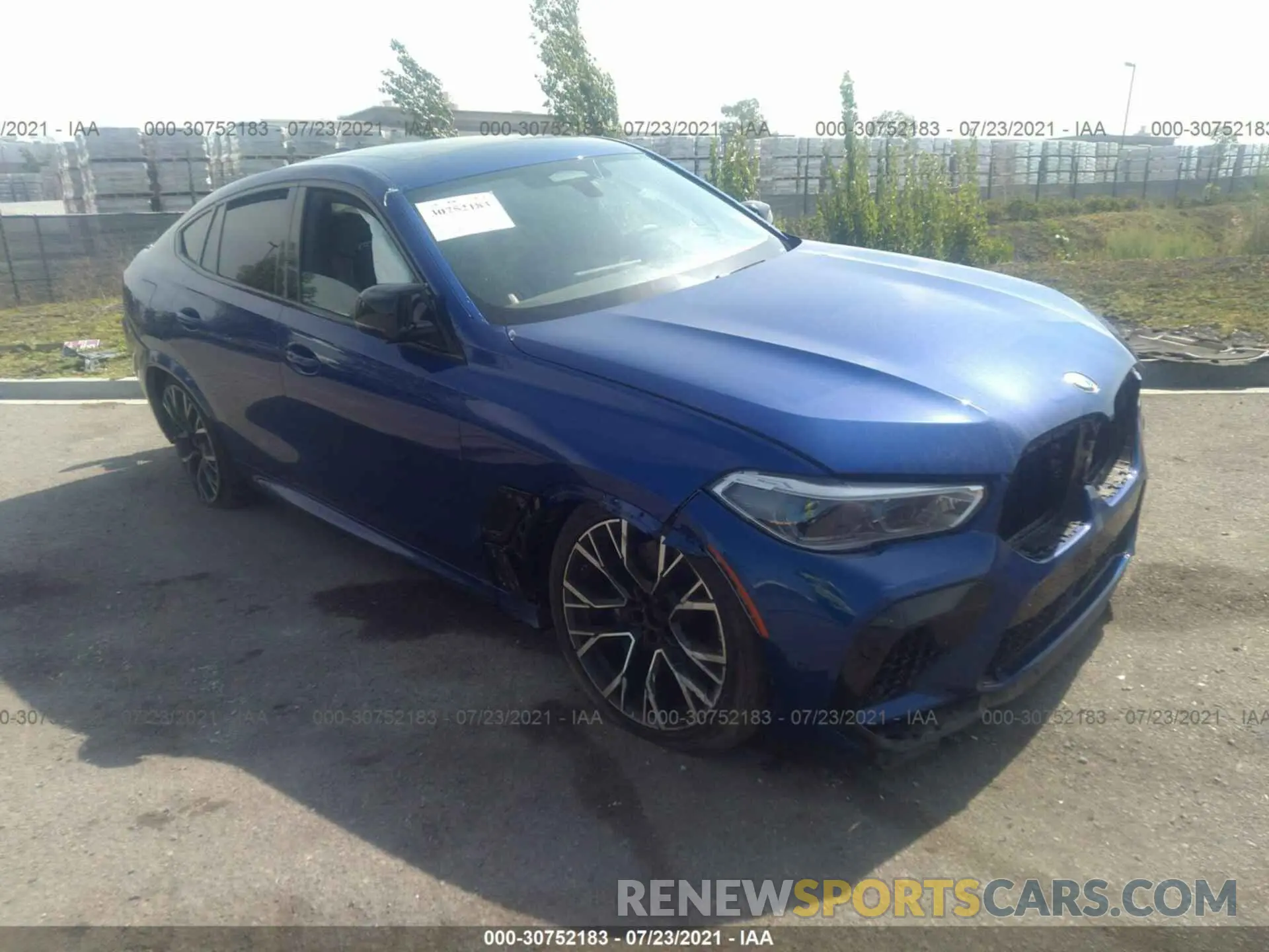 1 fotografías del automóvil dañado 5YMCY0C03L9B94177 BMW X6 M 2020