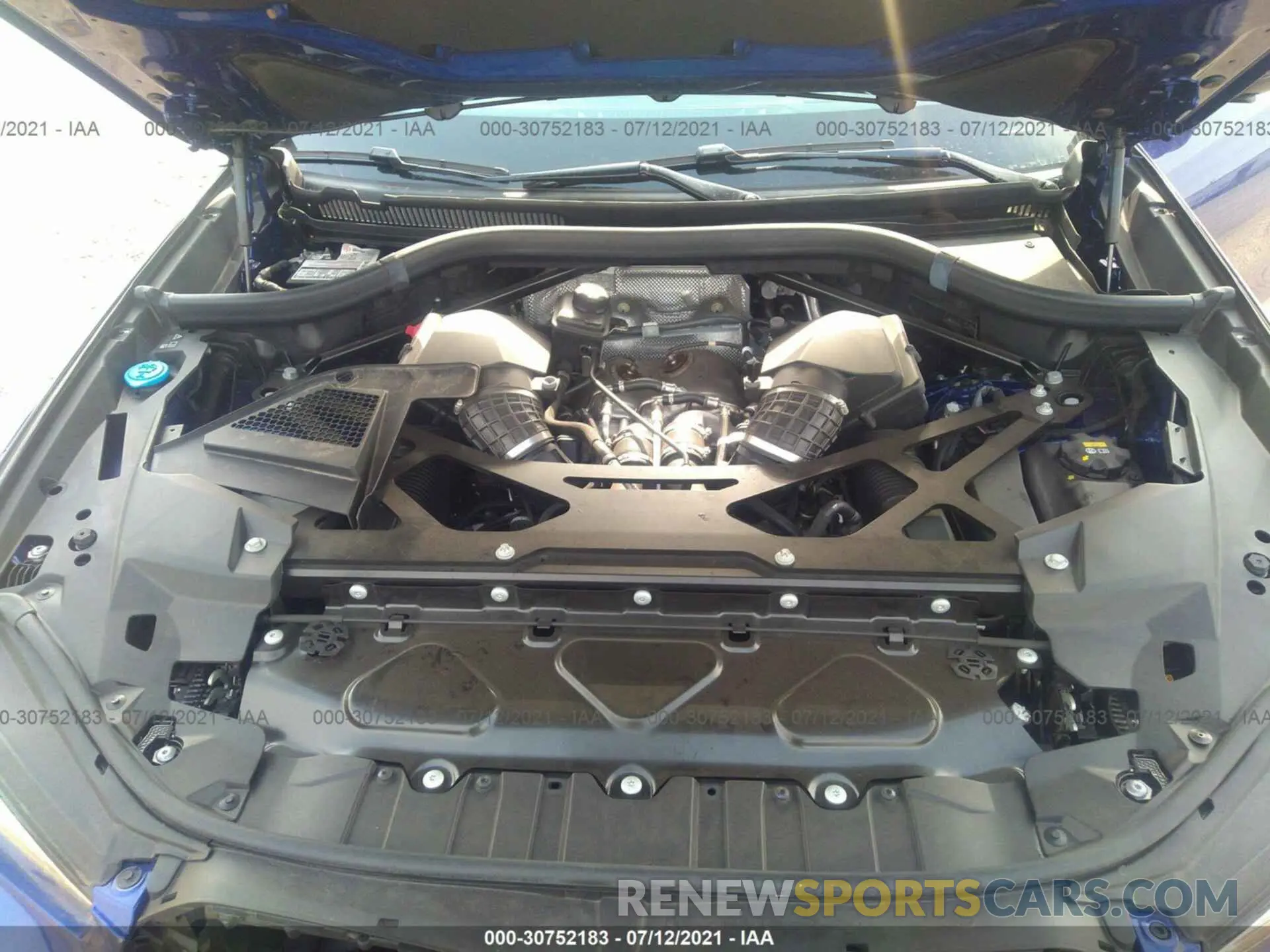10 fotografías del automóvil dañado 5YMCY0C03L9B94177 BMW X6 M 2020