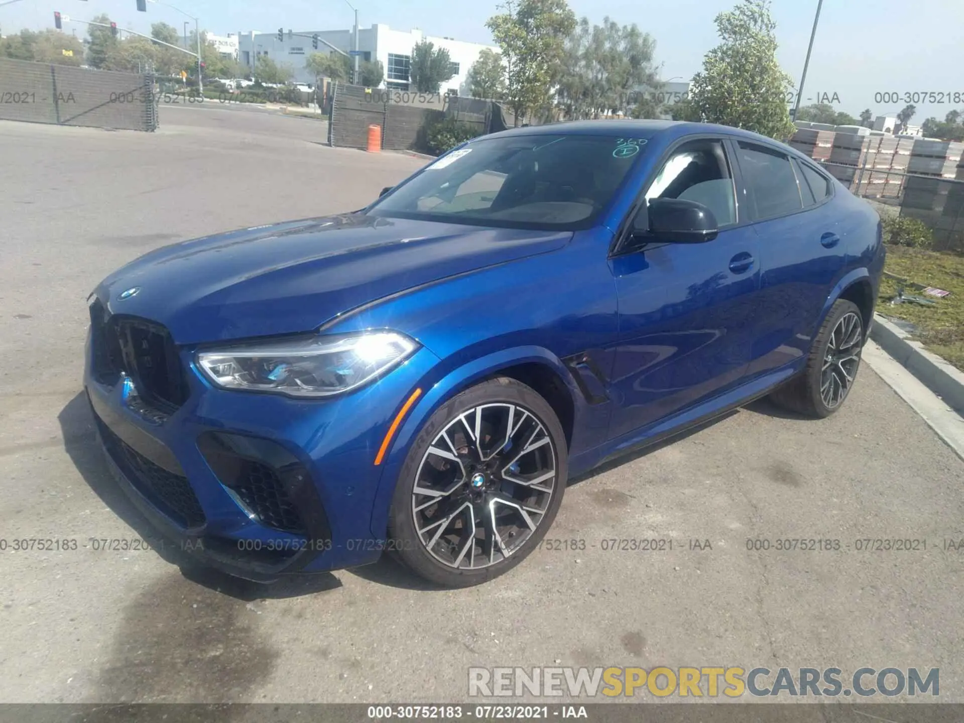 2 fotografías del automóvil dañado 5YMCY0C03L9B94177 BMW X6 M 2020