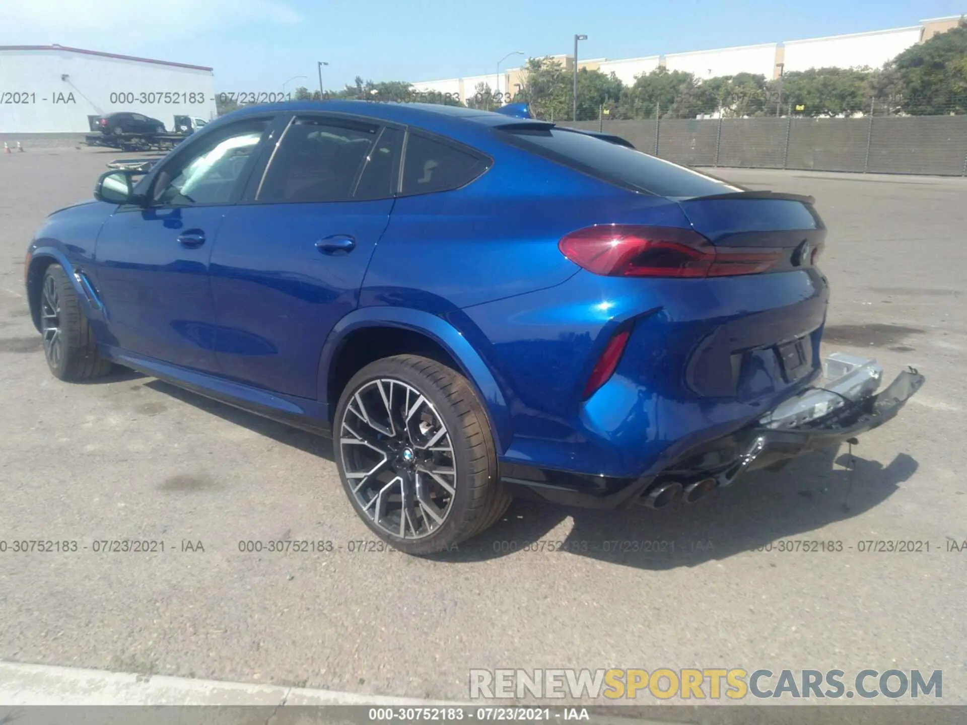 3 fotografías del automóvil dañado 5YMCY0C03L9B94177 BMW X6 M 2020