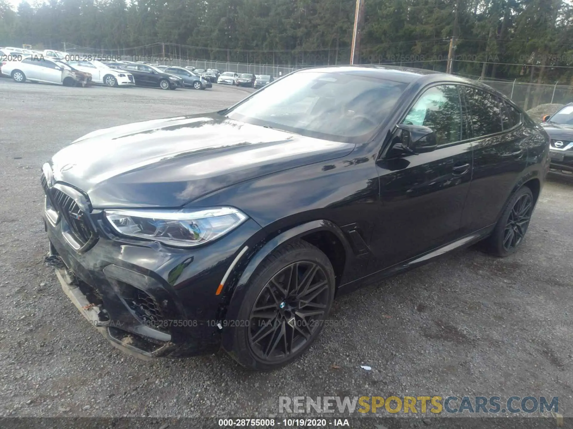 2 fotografías del automóvil dañado 5YMCY0C07L9D70423 BMW X6 M 2020