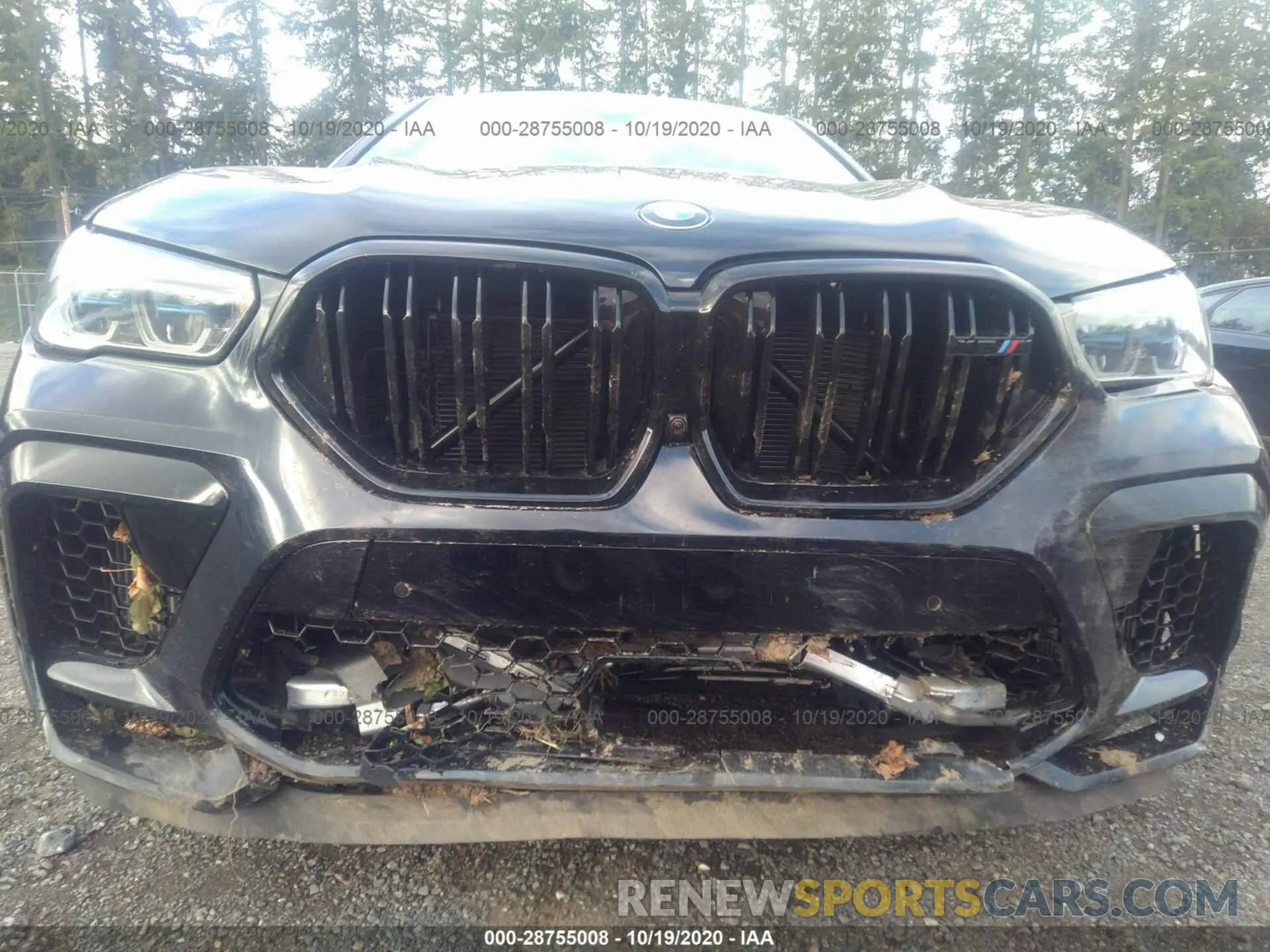 6 fotografías del automóvil dañado 5YMCY0C07L9D70423 BMW X6 M 2020