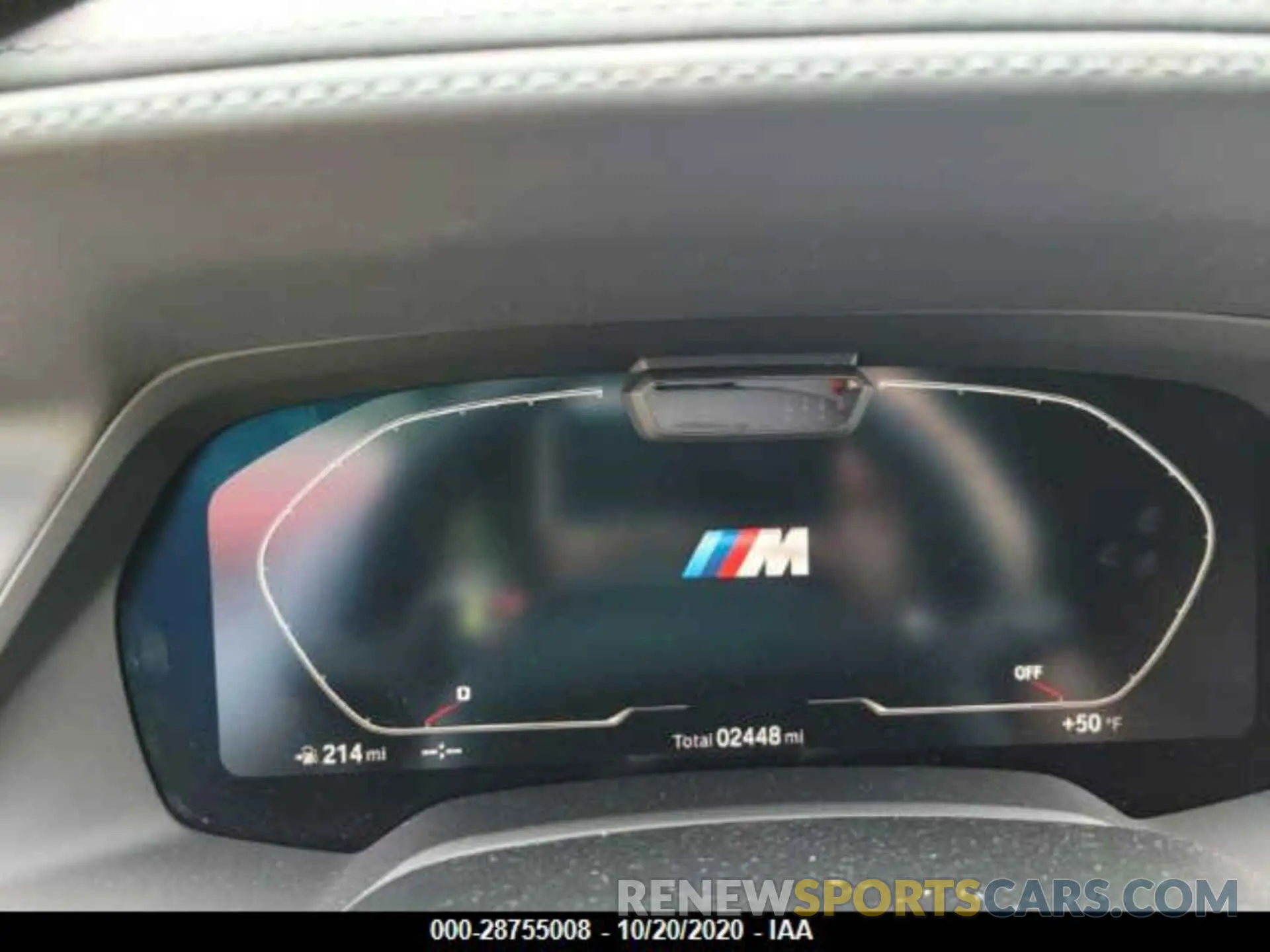 7 fotografías del automóvil dañado 5YMCY0C07L9D70423 BMW X6 M 2020
