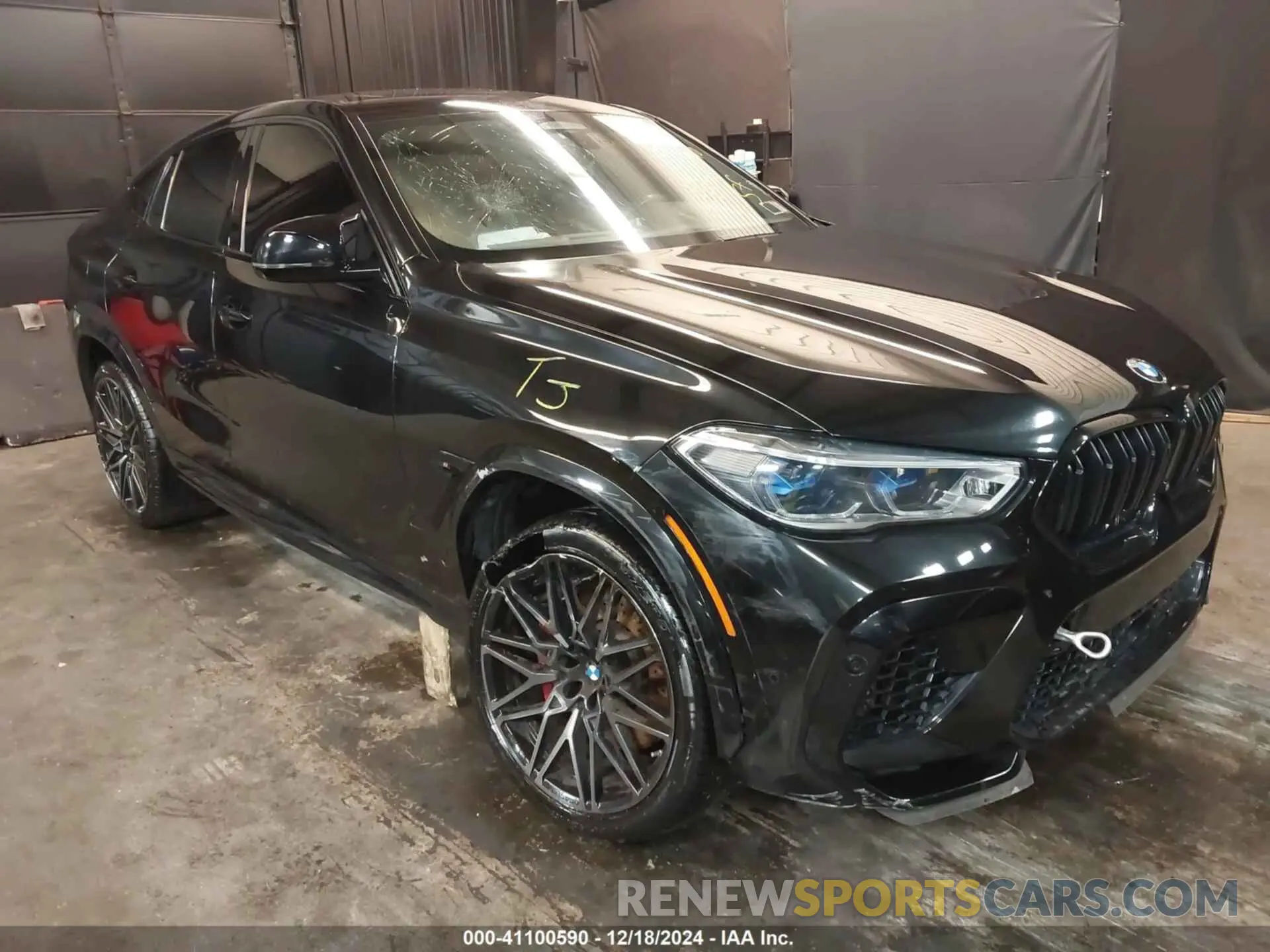 1 fotografías del automóvil dañado 5YMCY0C04M9G73547 BMW X6 M 2021