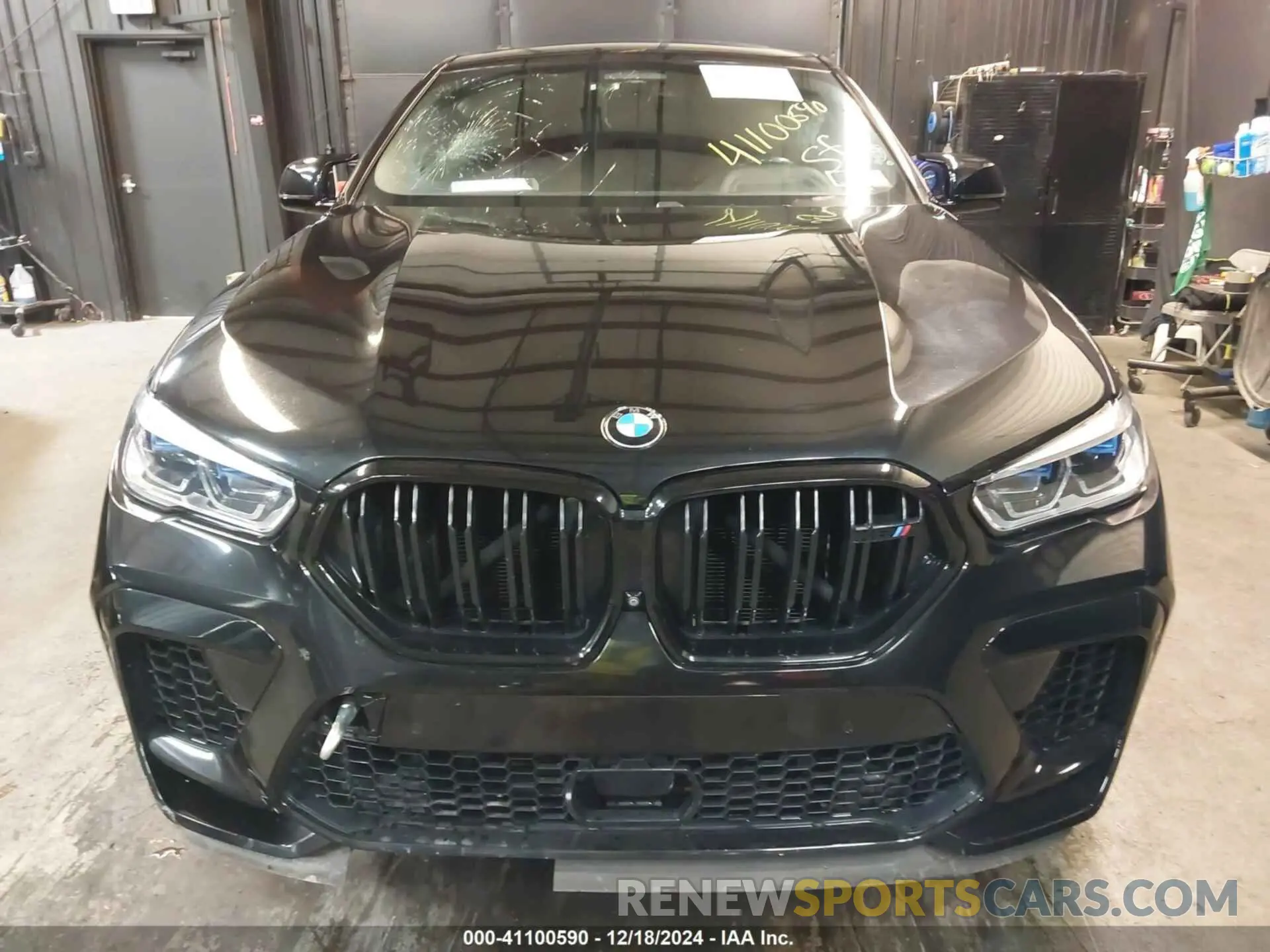 12 fotografías del automóvil dañado 5YMCY0C04M9G73547 BMW X6 M 2021